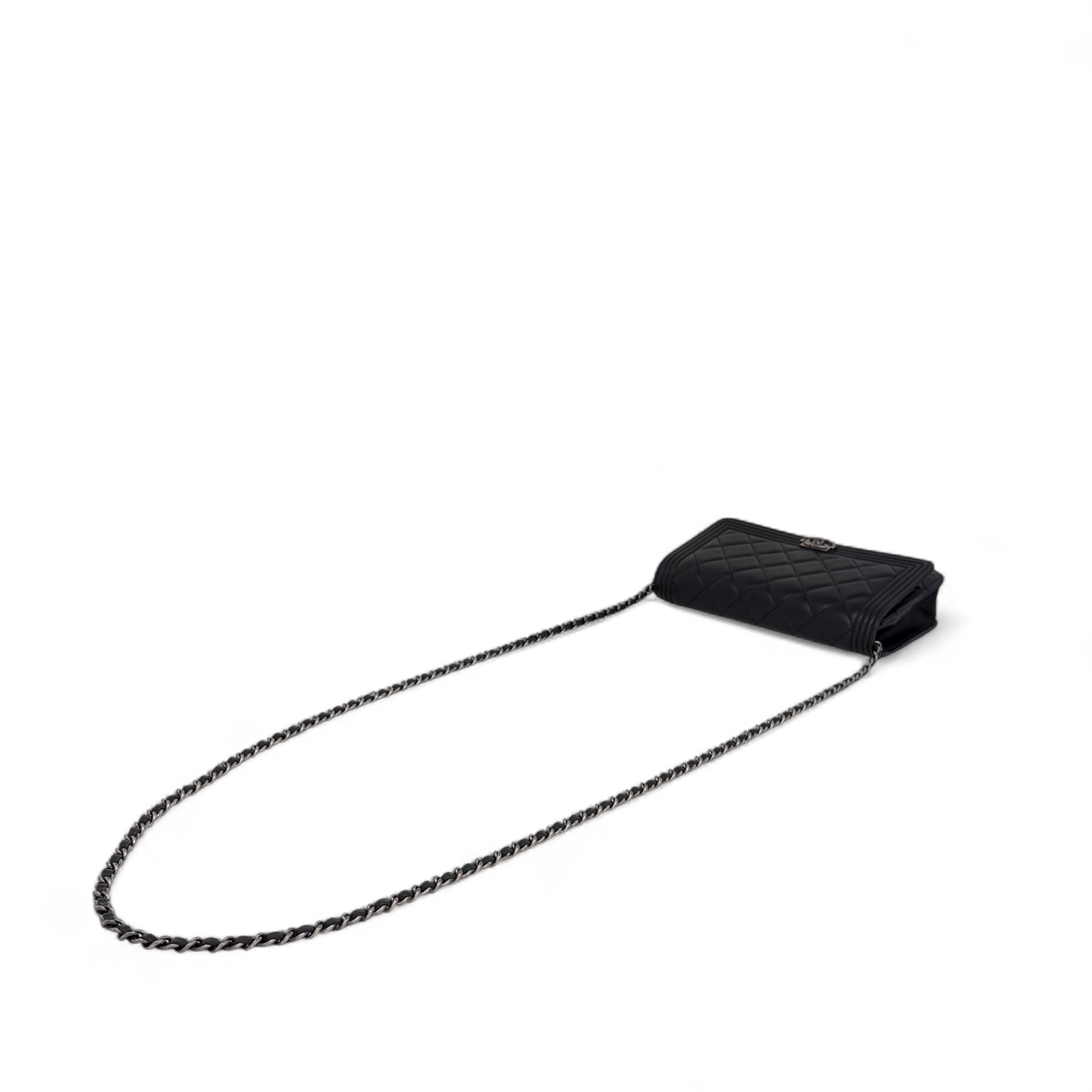 Chanel Black Boy Wallet on Chain