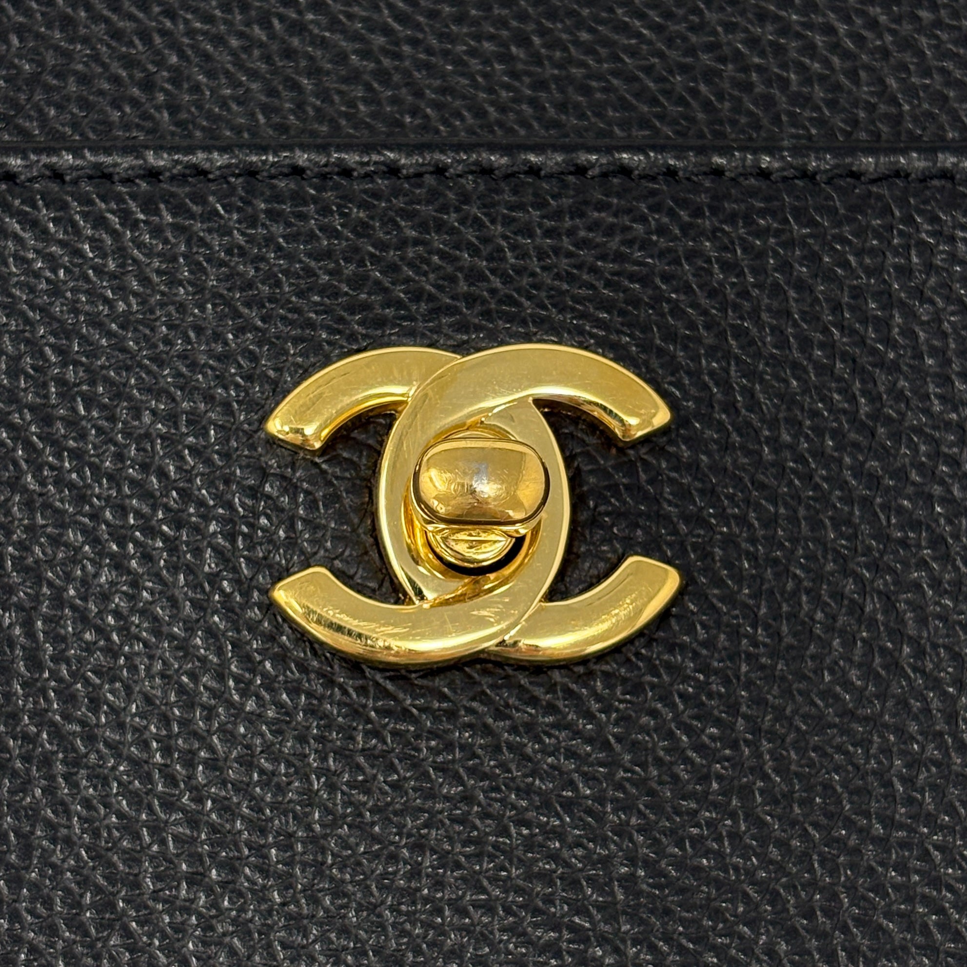 Chanel Black Small Executive Cerf Tote