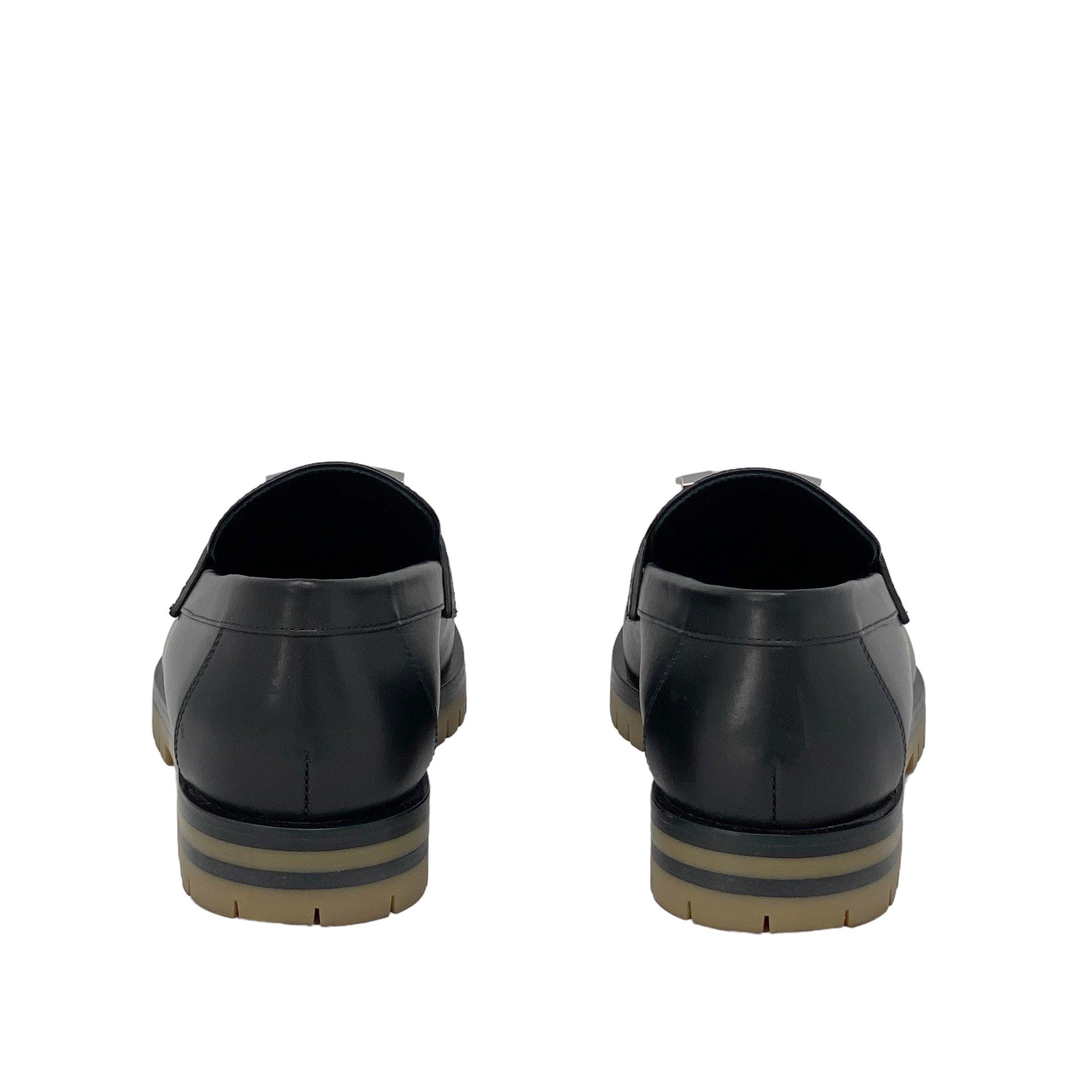 Hermes Noir Faubourg Loafers 35.5