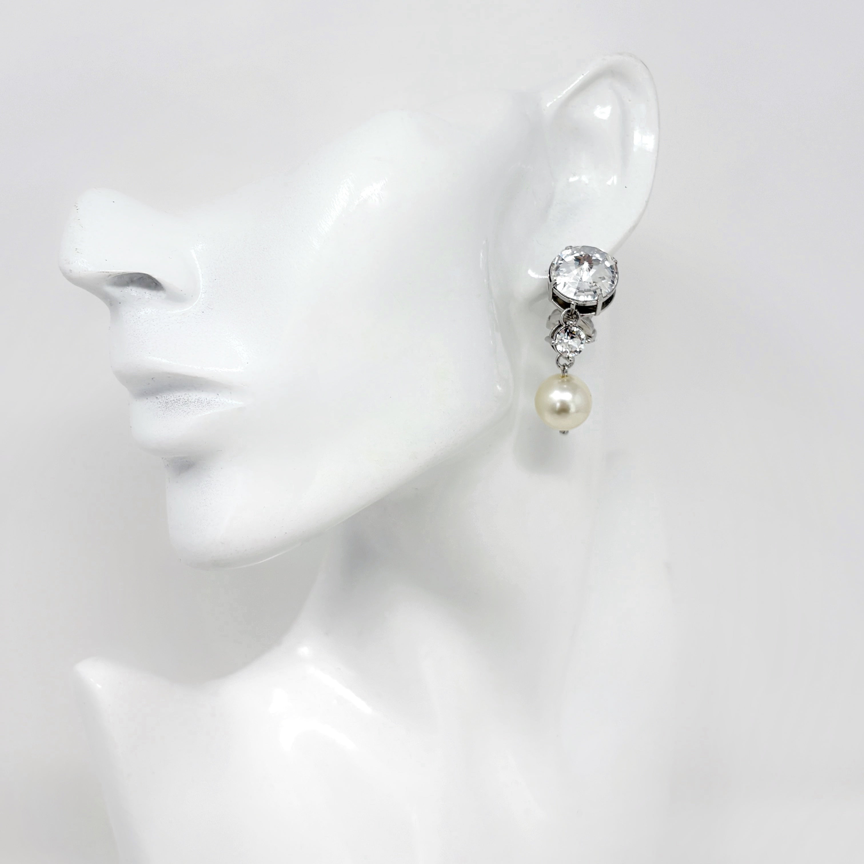 Miu Miu Pearl Drop Clip On Earrings