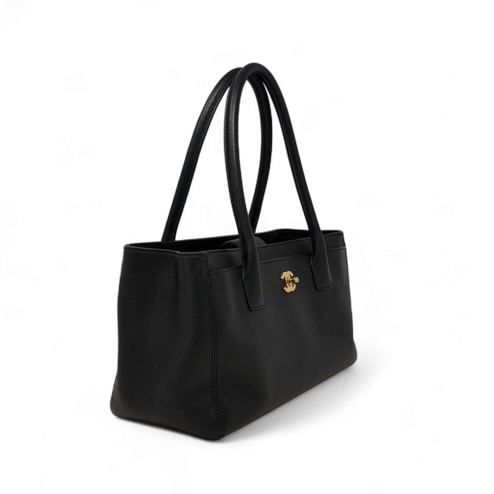 Chanel Black Small Executive Cerf Tote