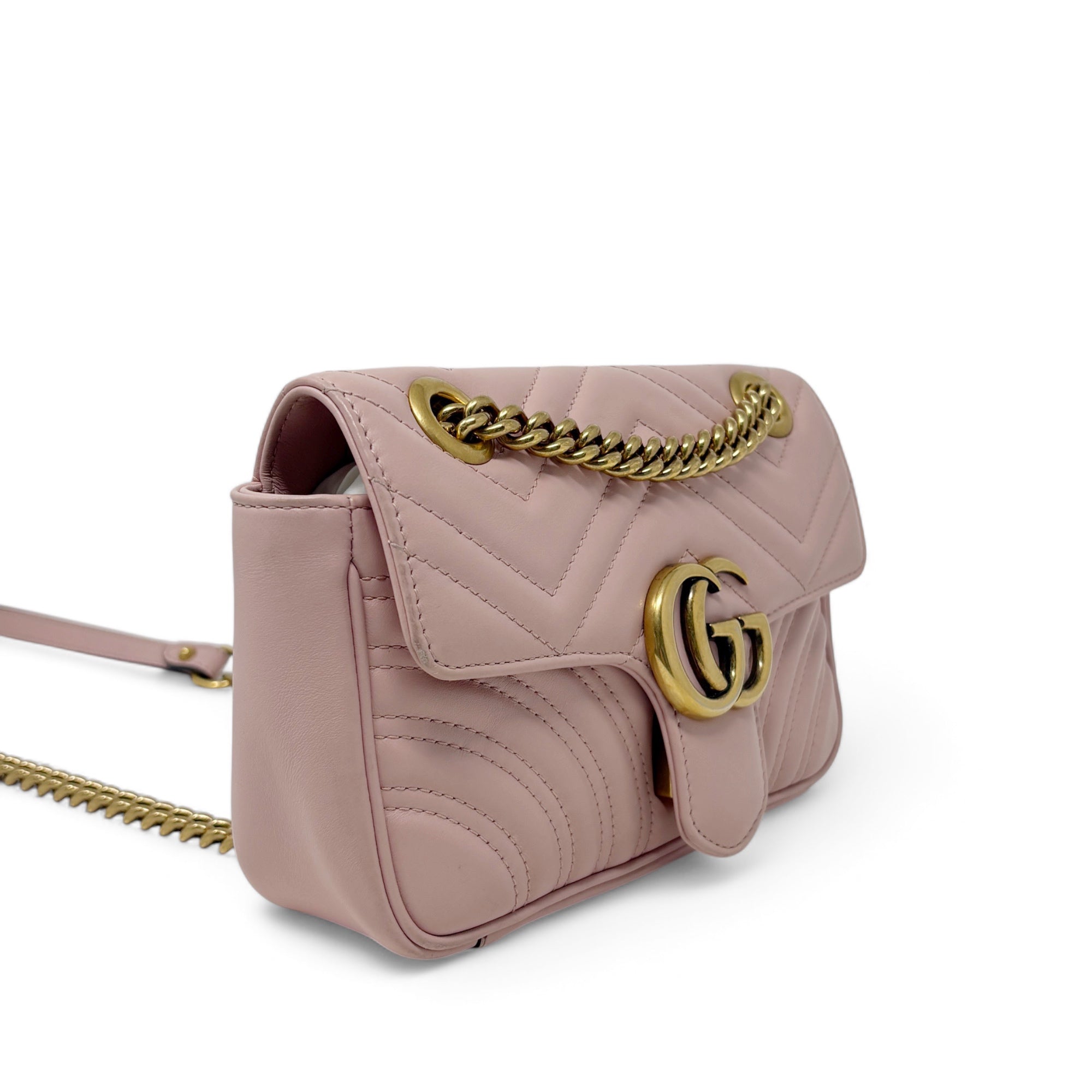 Gucci Pink Small GG Marmont Bag