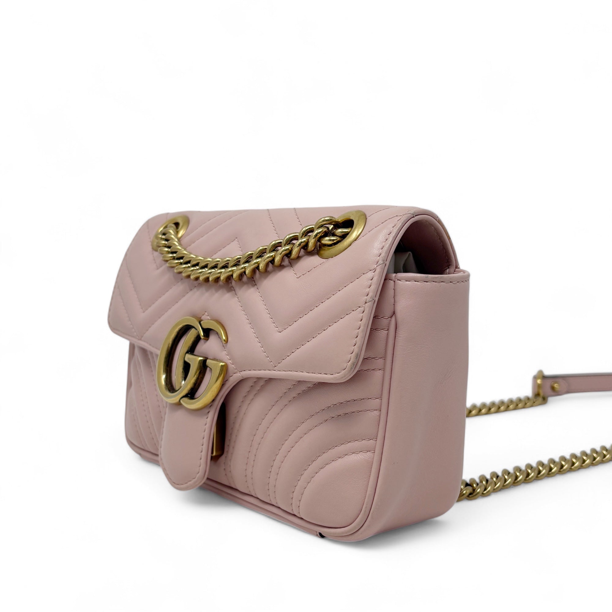 Gucci Pink Small GG Marmont Bag