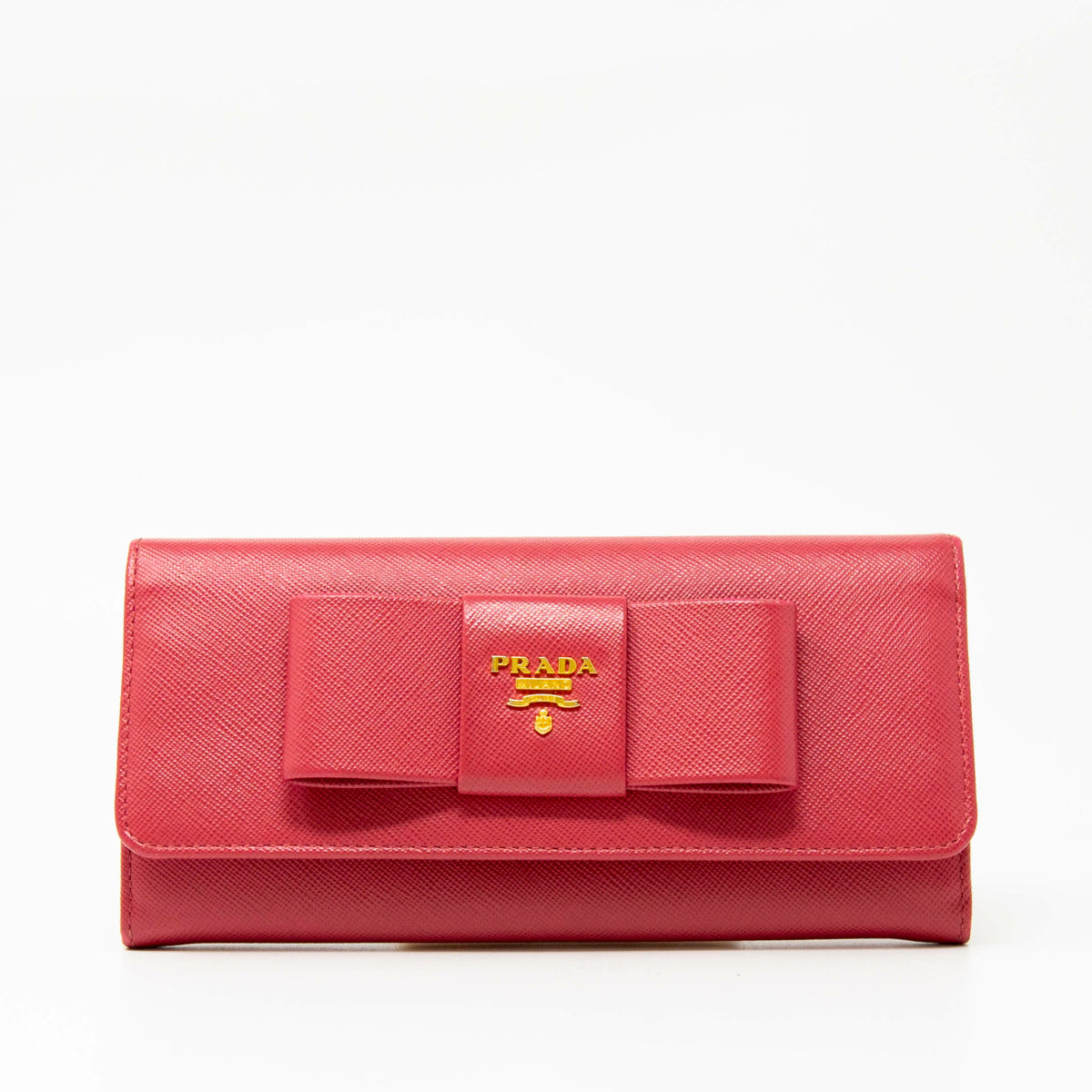 Prada Pink Bow Long Wallet