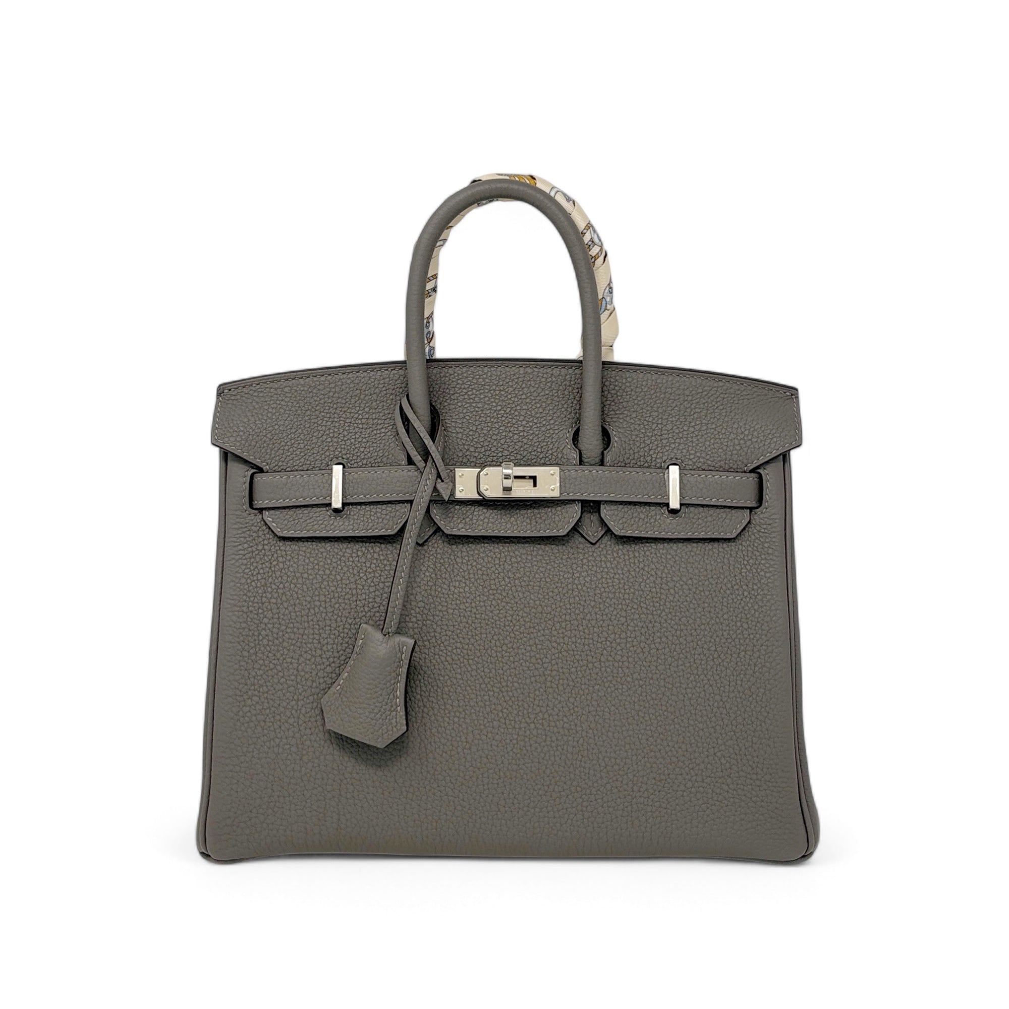 Hermes Gris Meyer Togo Birkin 25