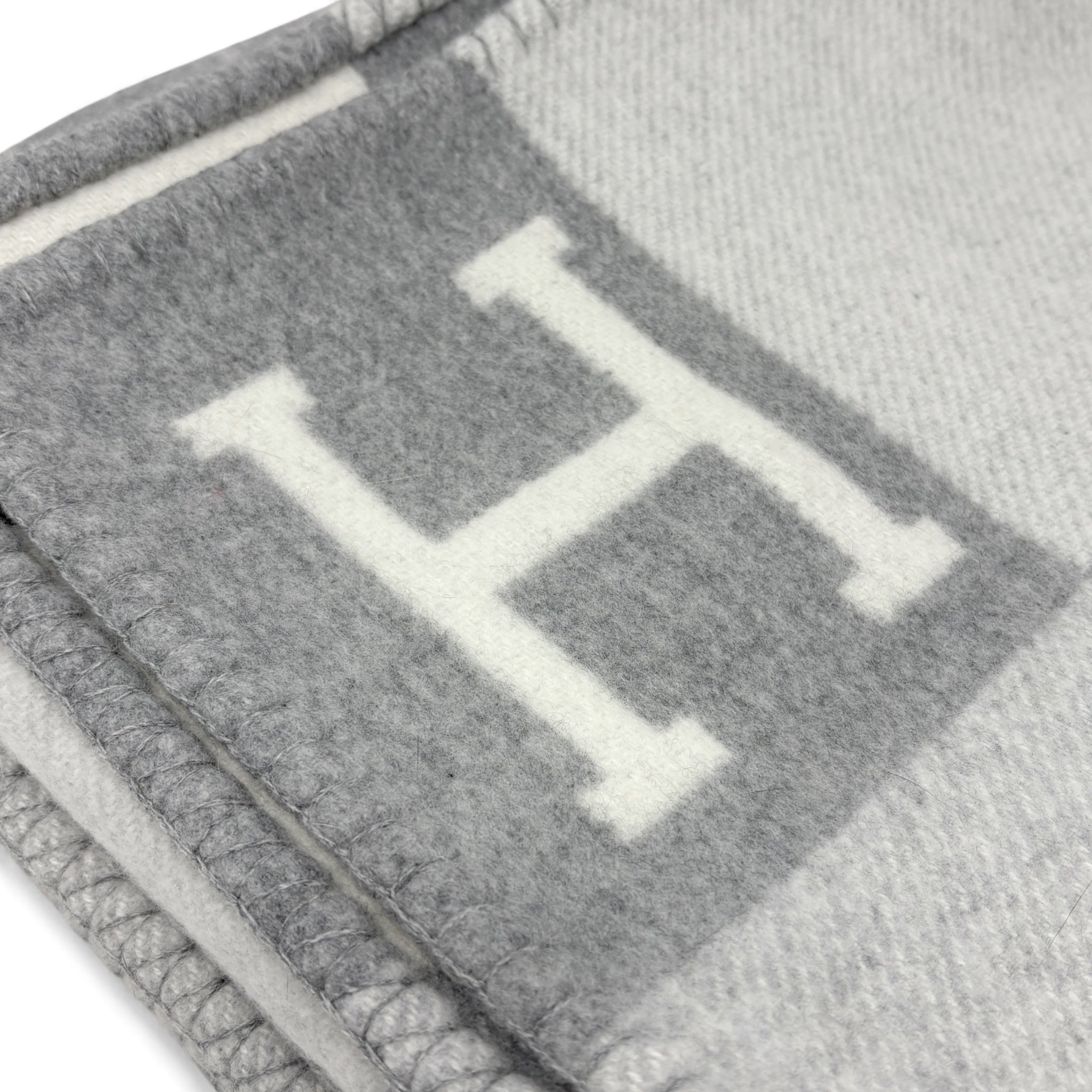 Hermes Gris Clair Avalon III Throw Blanket