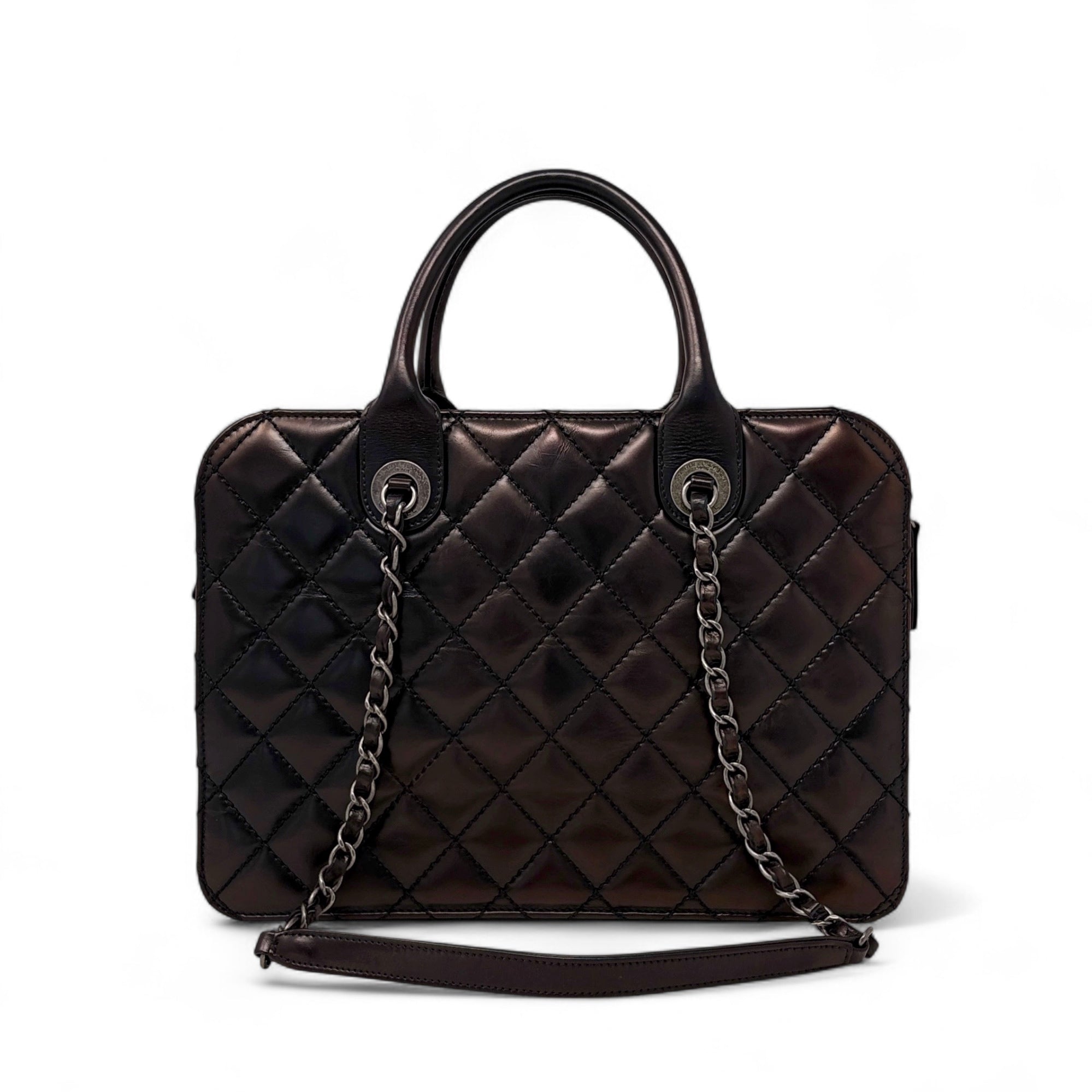 Chanel Metallic Brown Shopping Tote
