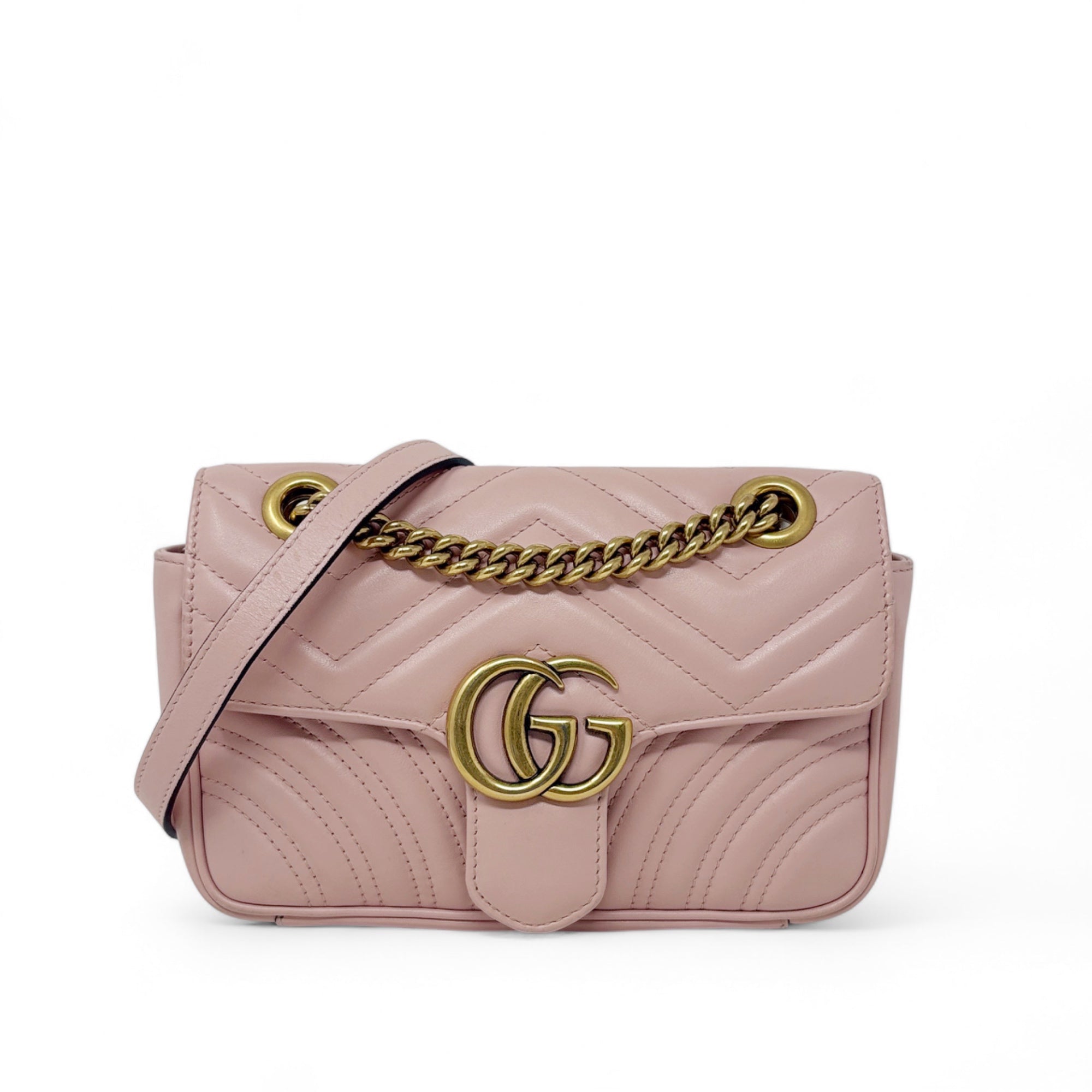 Gucci Pink Small GG Marmont Bag