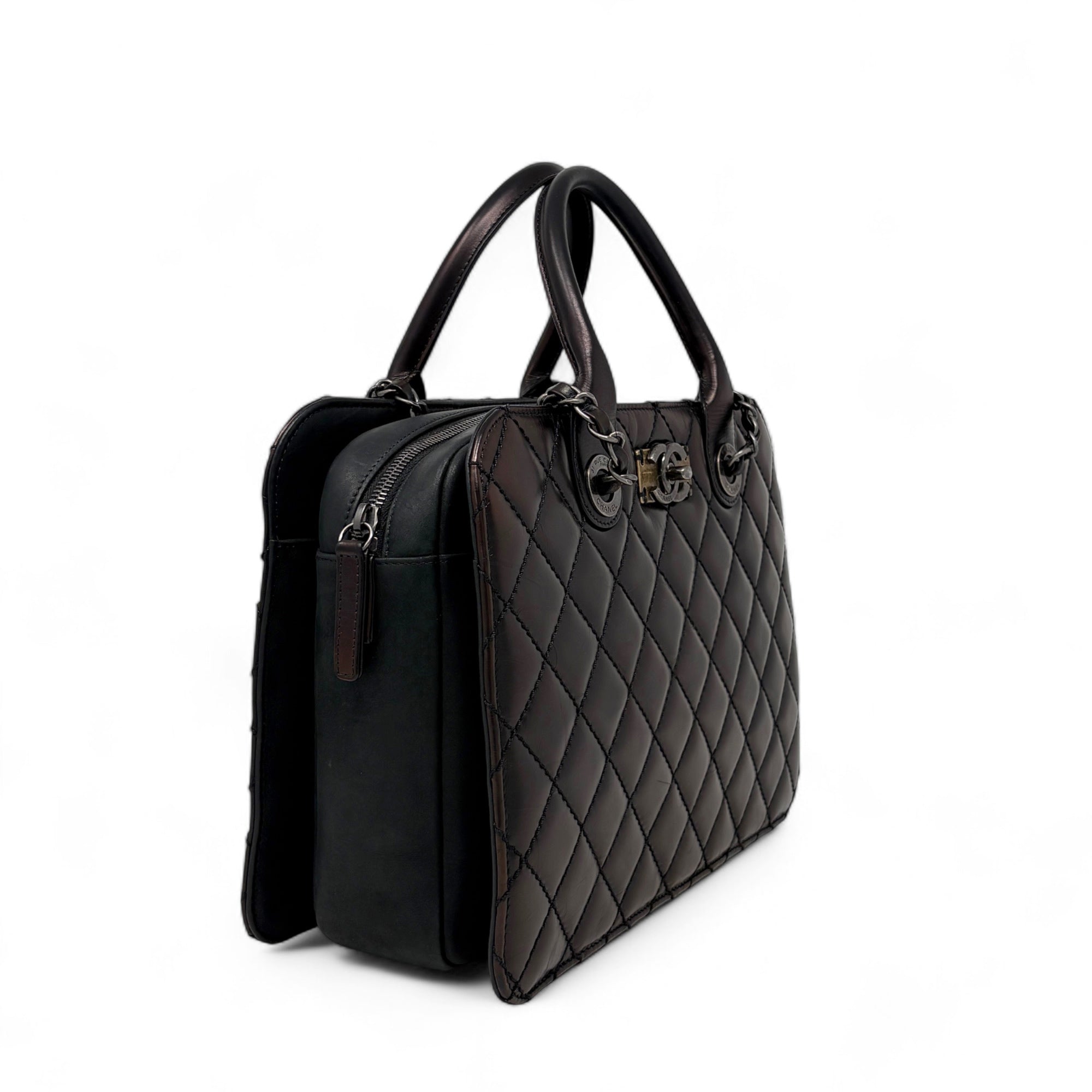 Chanel Metallic Brown Shopping Tote
