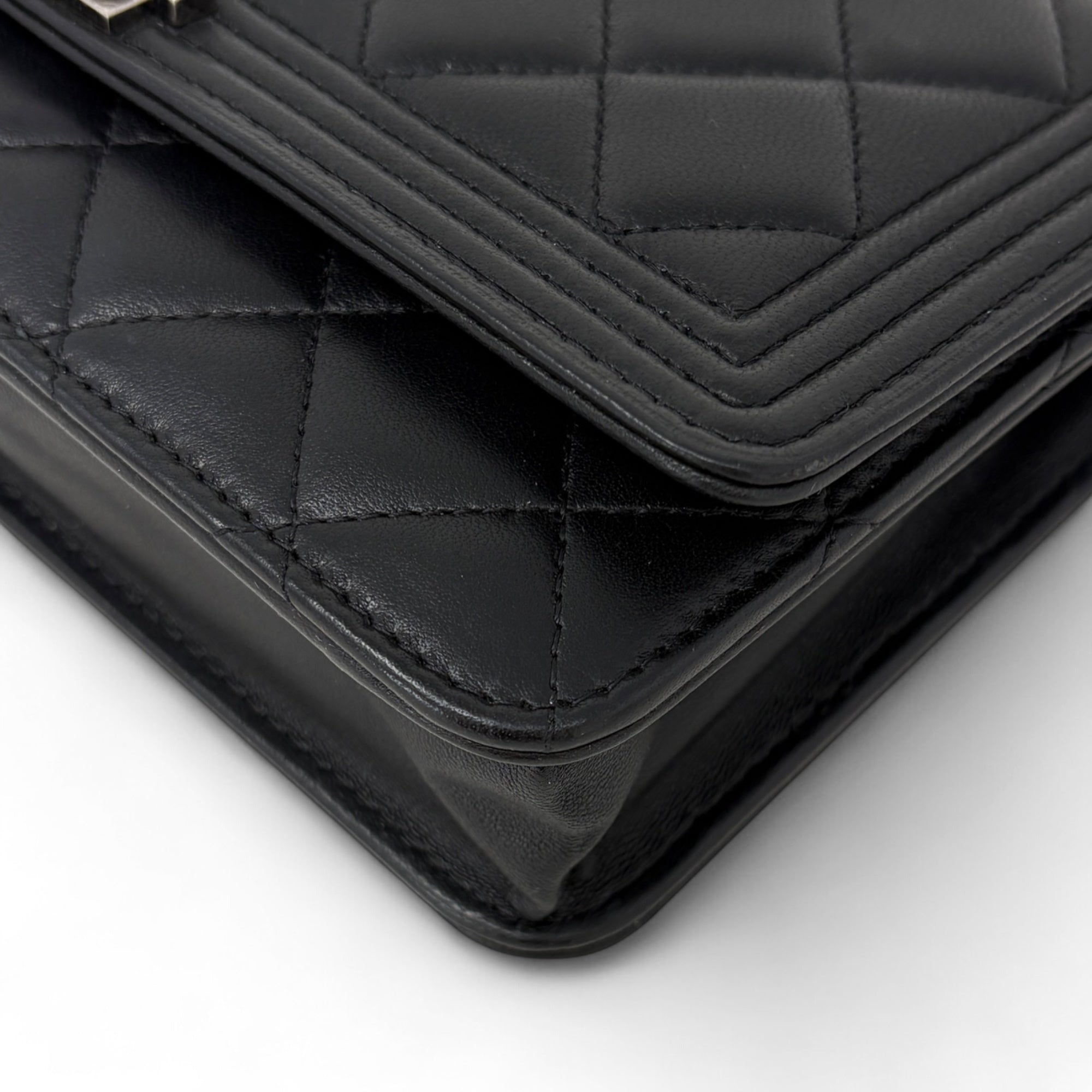 Chanel Black Boy Wallet on Chain