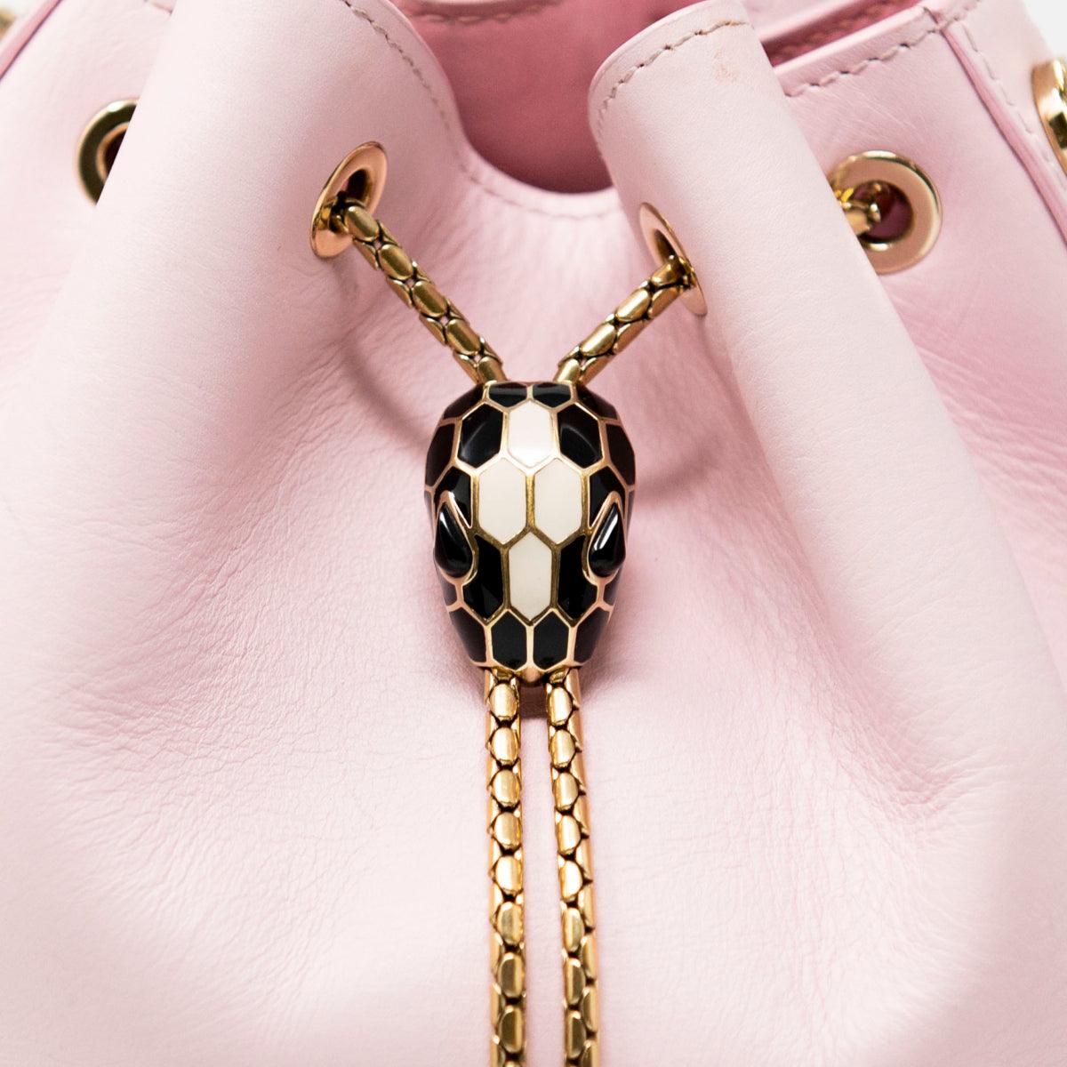 Bvlgari Pink Serpenti Forever Bucket Bag