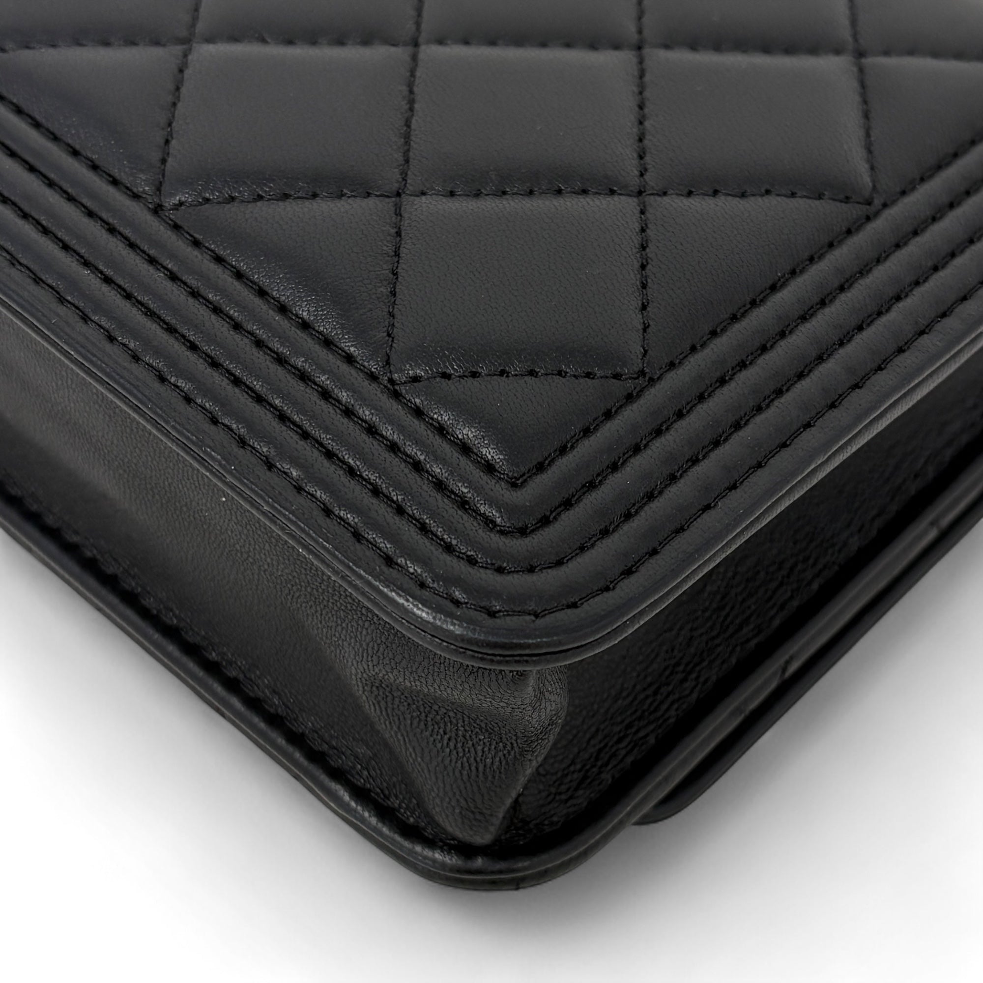 Chanel Black Boy Wallet on Chain