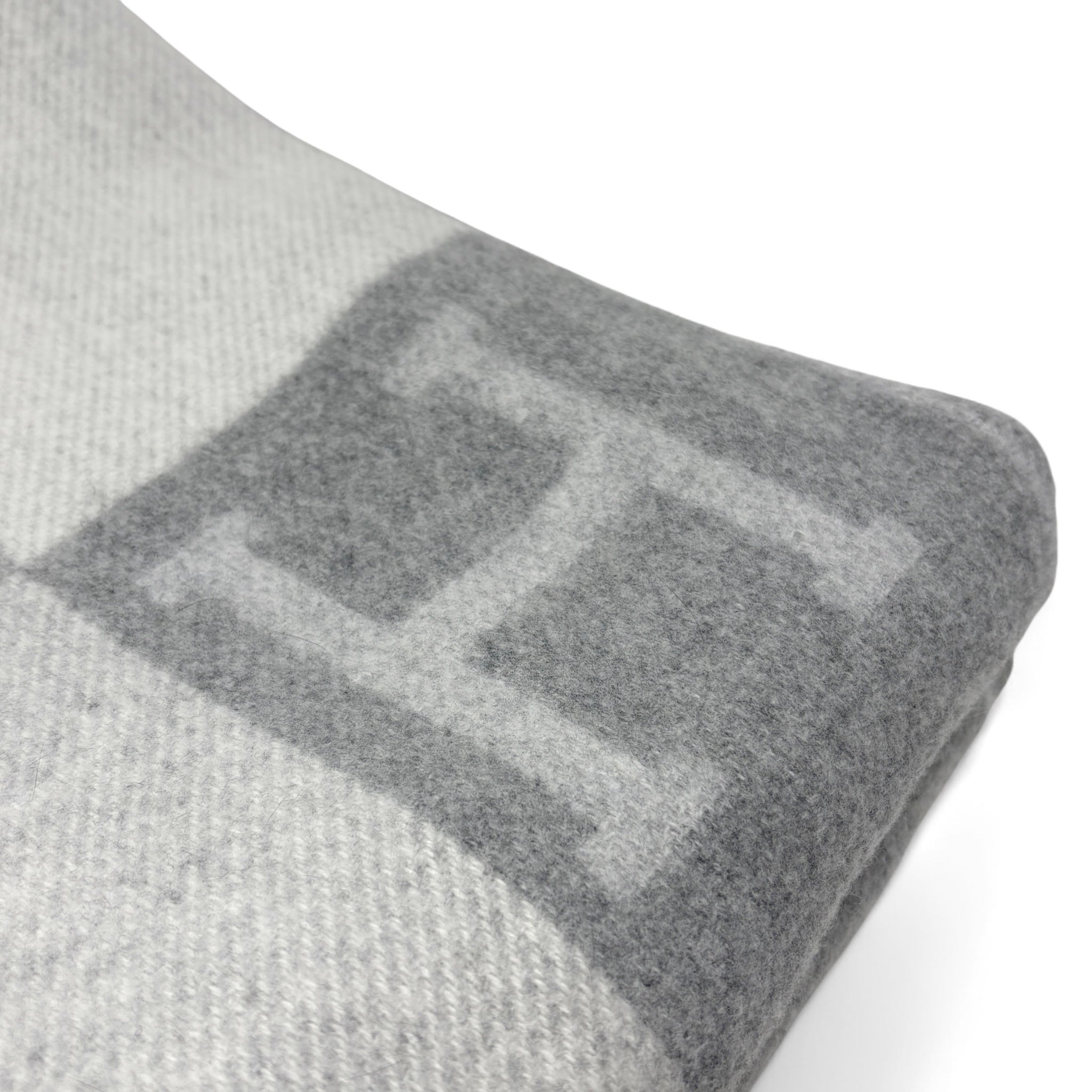 Hermes Gris Clair Avalon III Throw Blanket