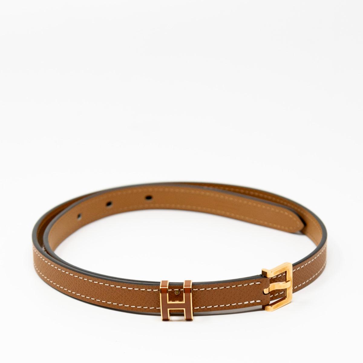 Hermes Gold Epsom Pop H Belt 70