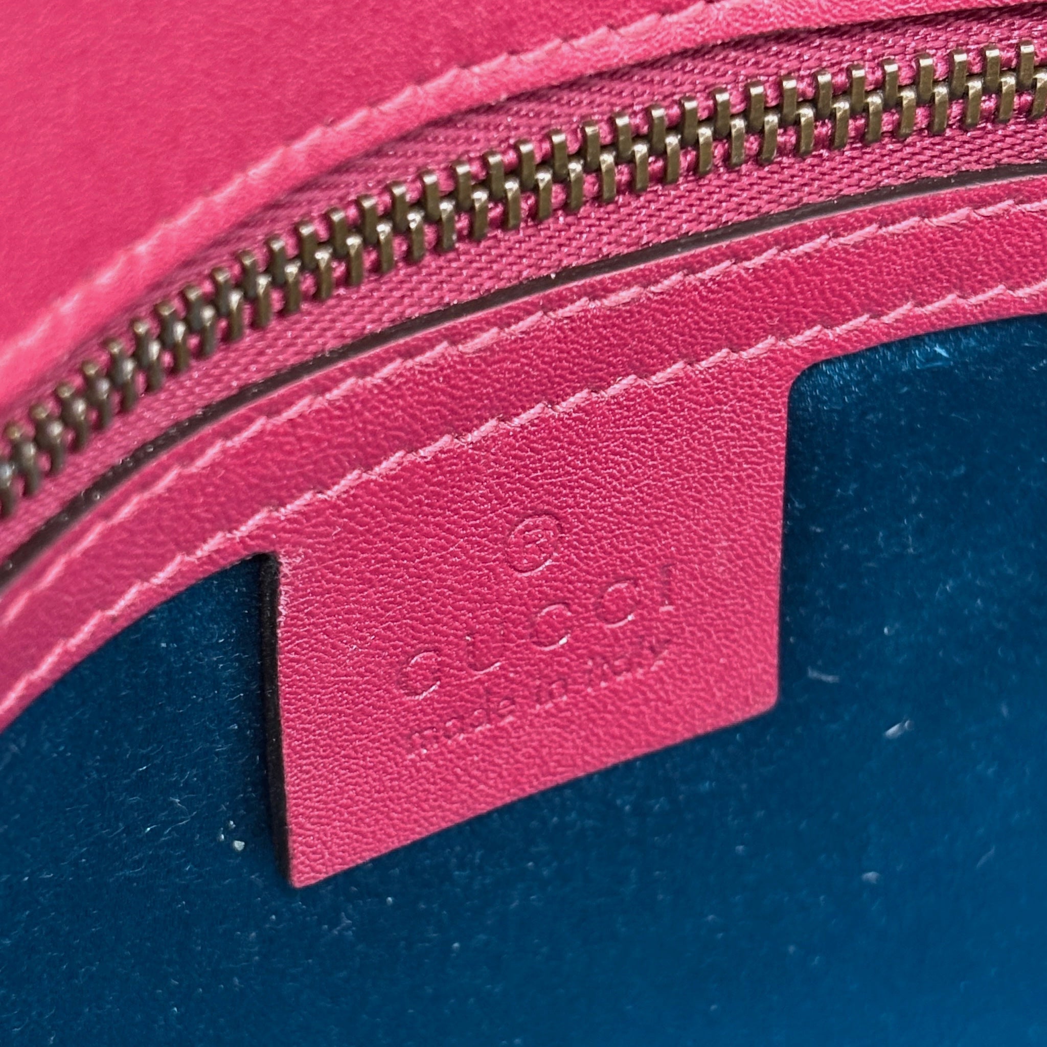Gucci Pink Velvet Medium GG Marmont Bag