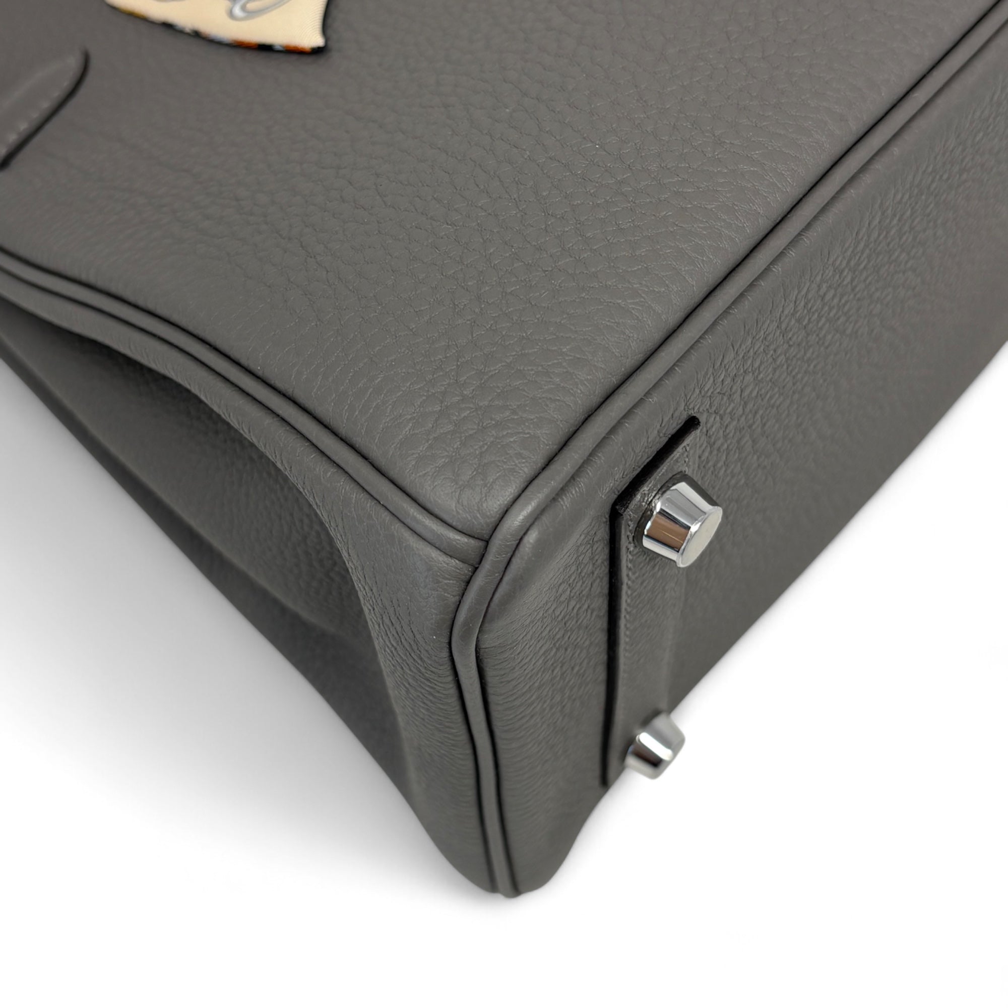 Hermes Gris Meyer Togo Birkin 25