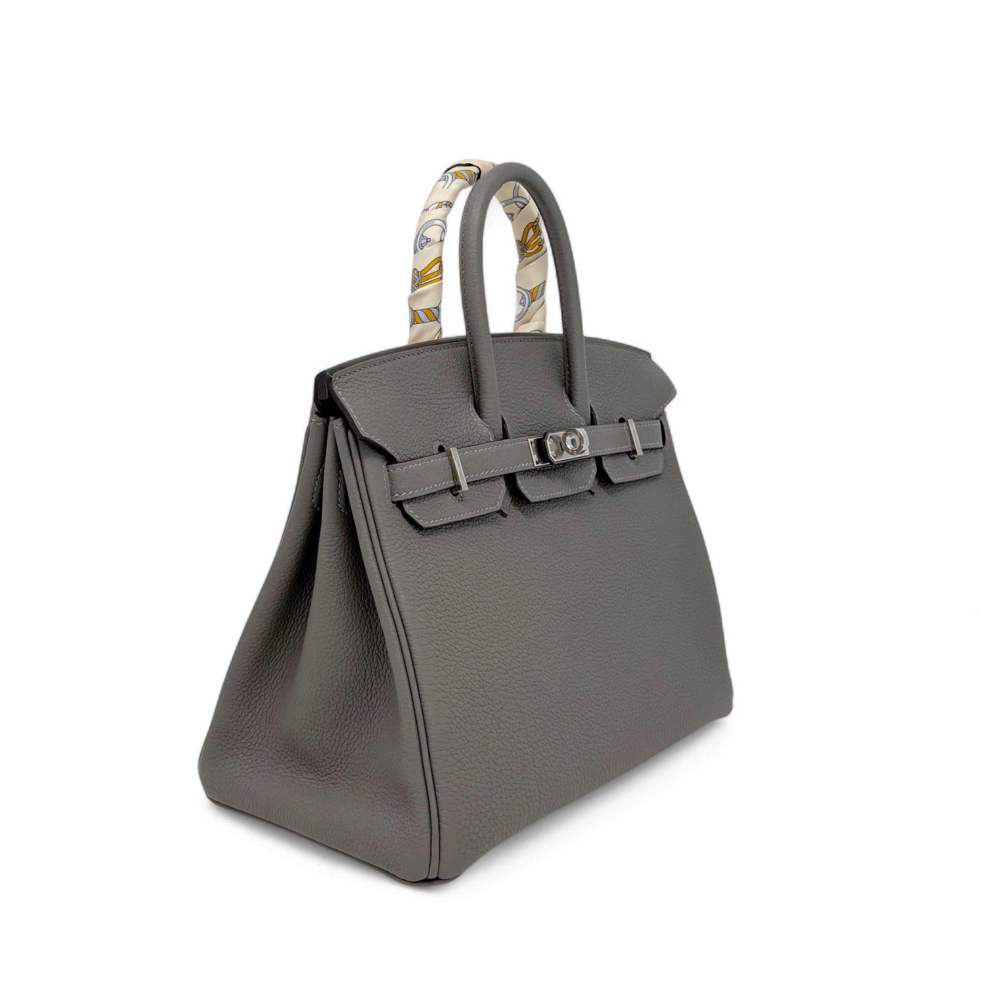 Hermes Gris Meyer Togo Birkin 25