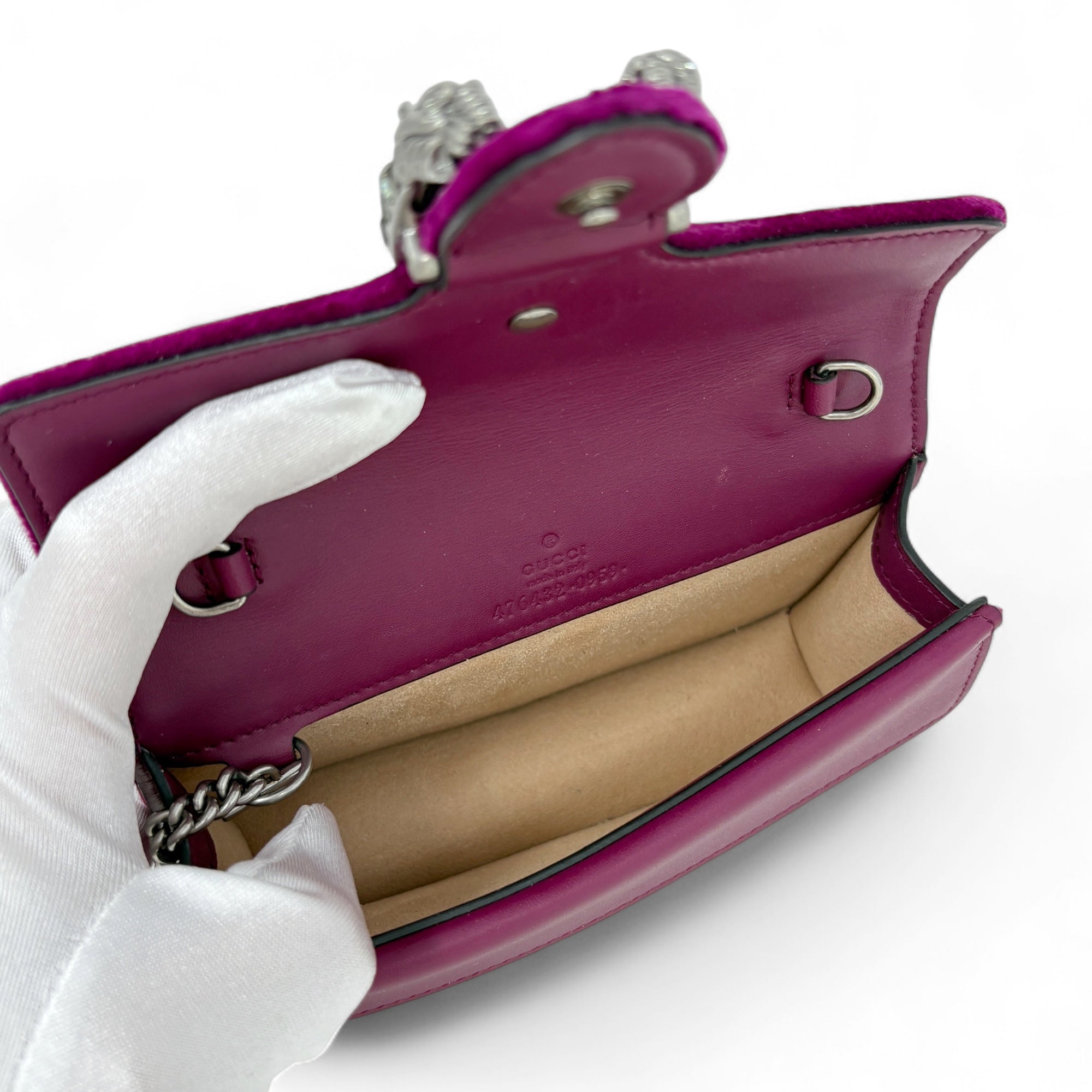 Gucci Violet Velvet Super Mini Dionysus