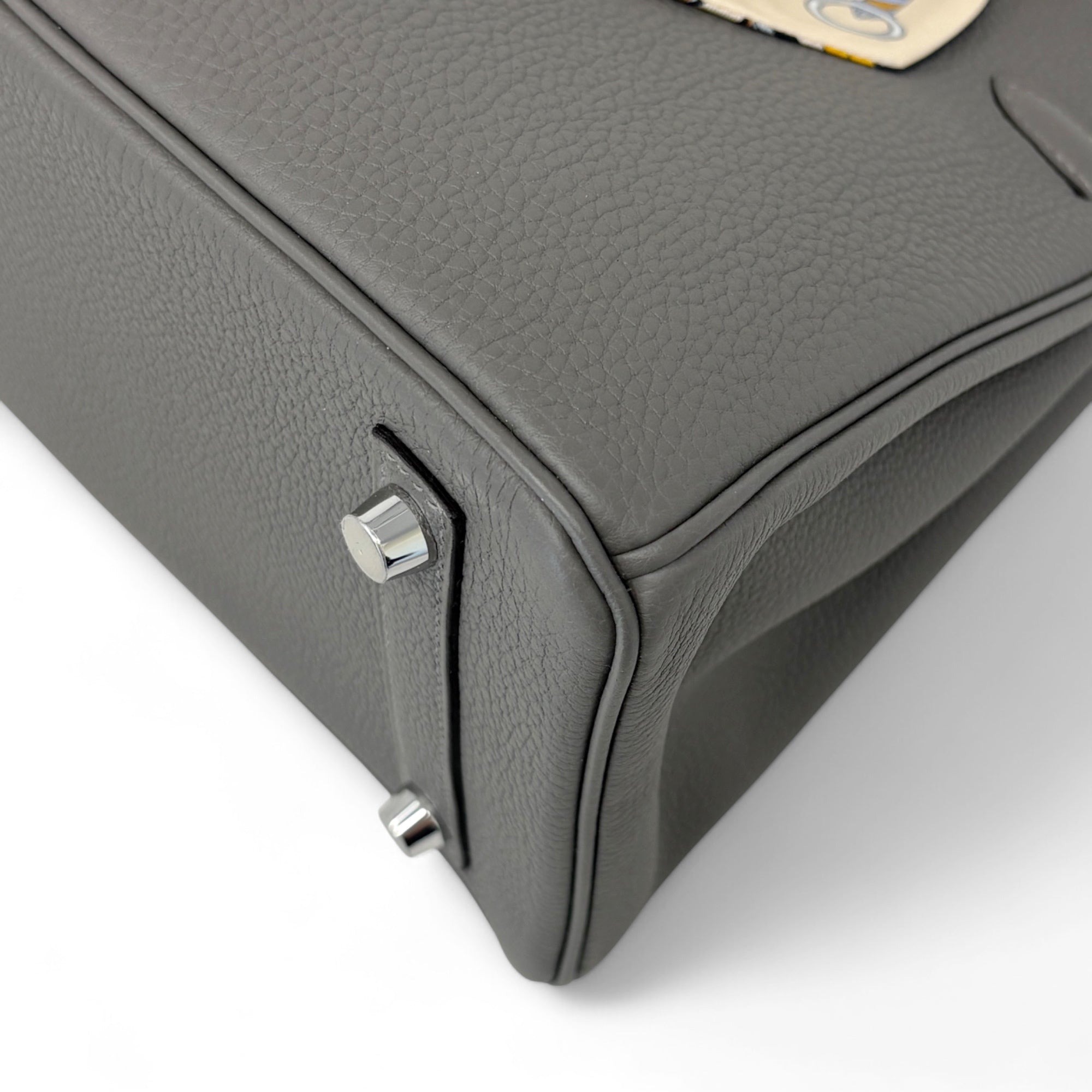 Hermes Gris Meyer Togo Birkin 25