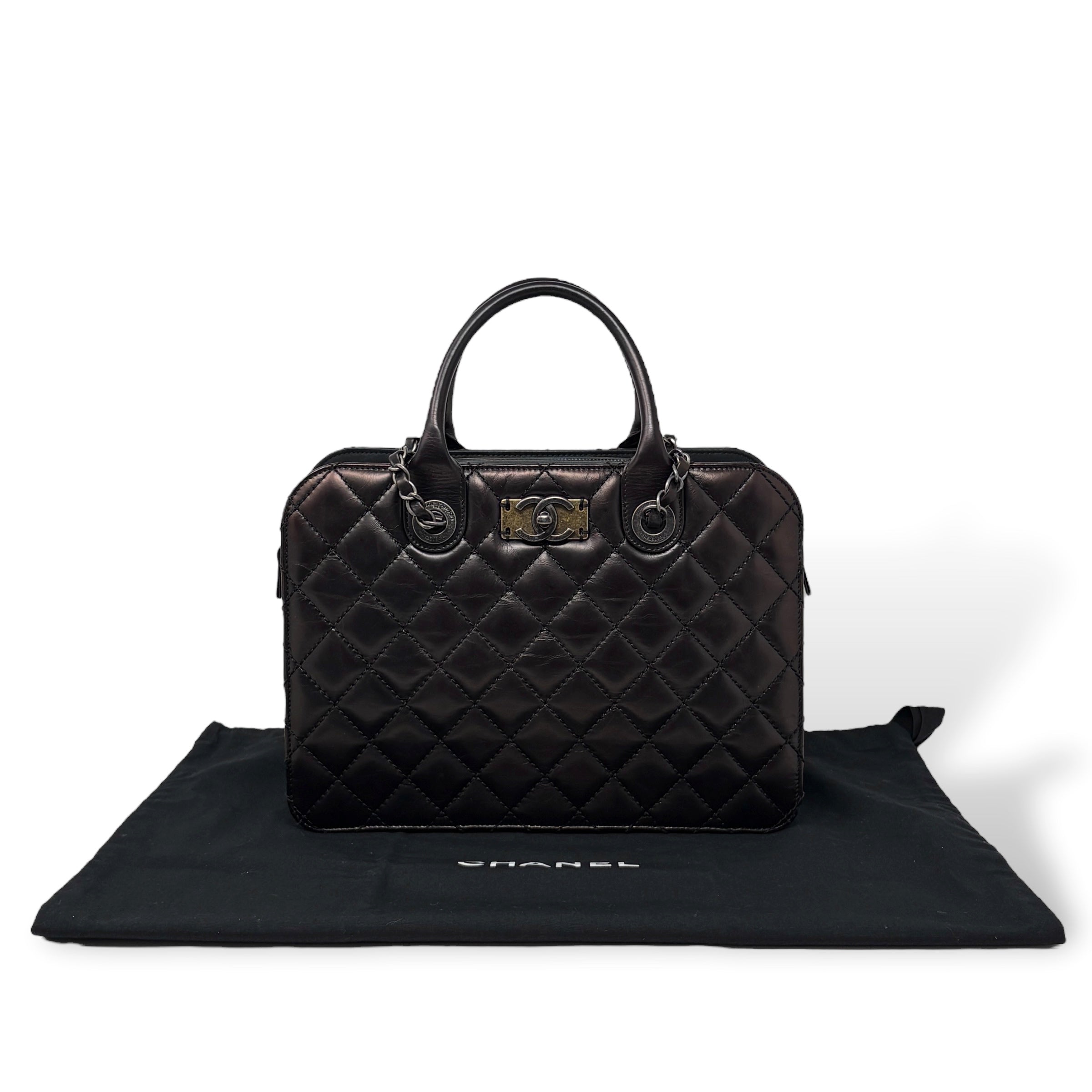Chanel Metallic Brown Shopping Tote