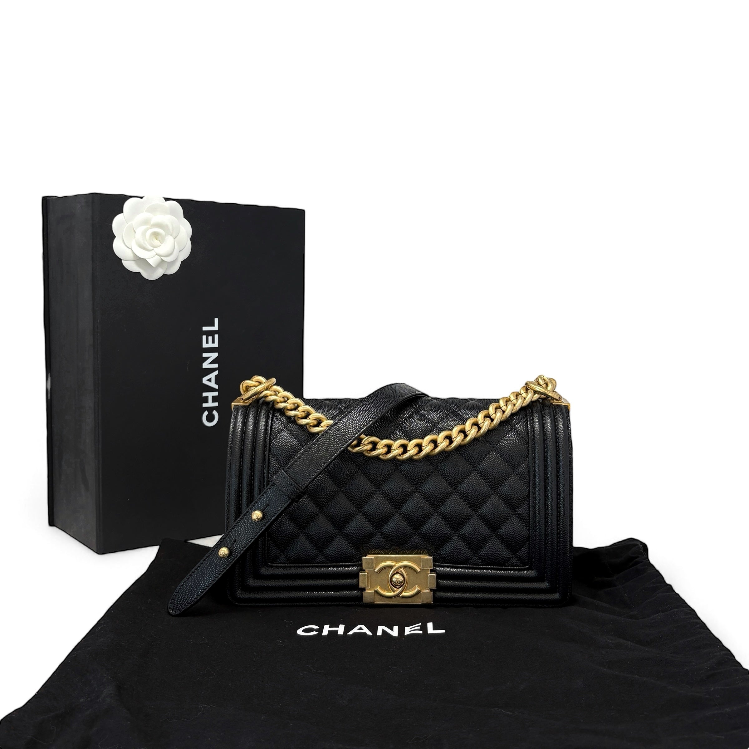 Chanel Black Medium Boy Bag