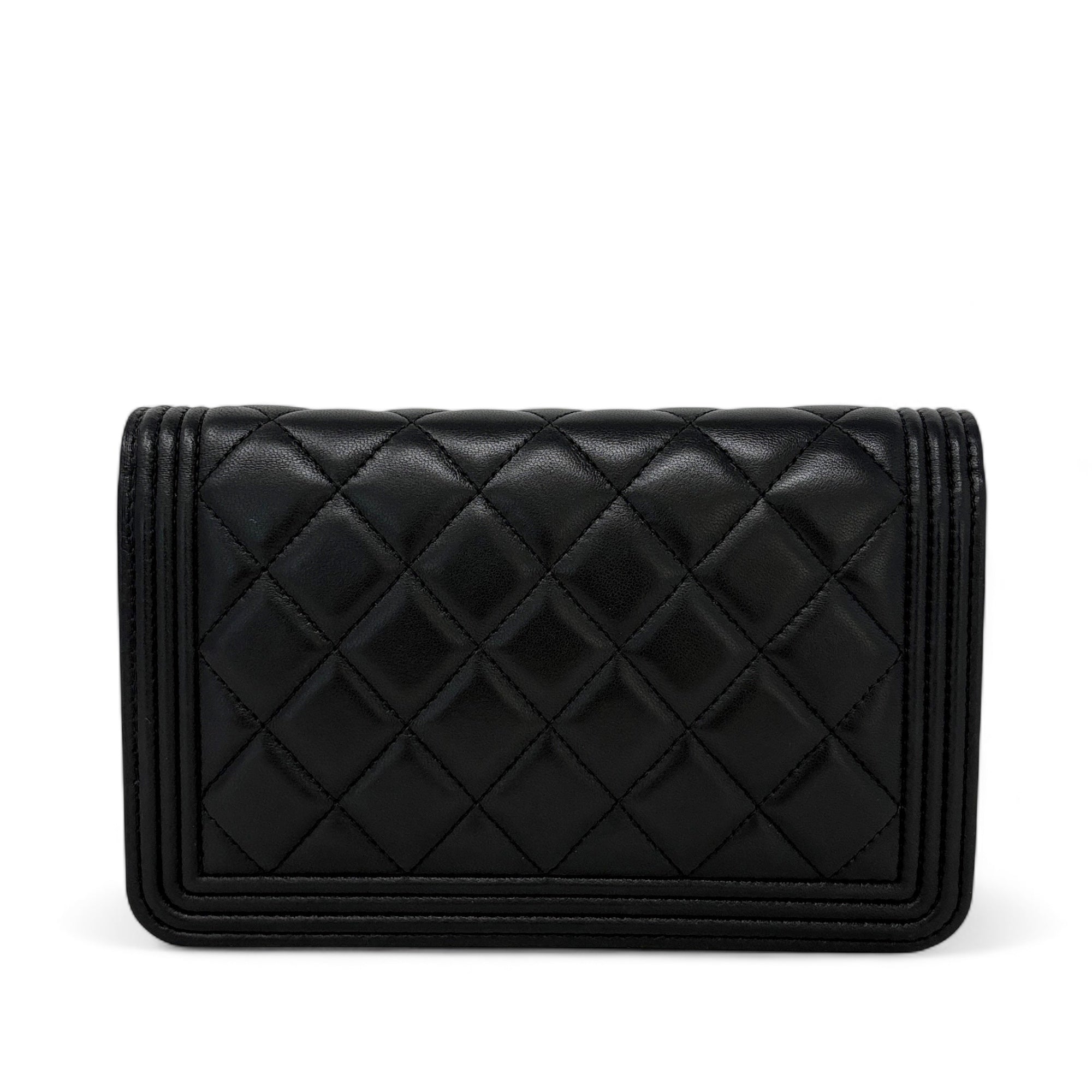 Chanel Black Boy Wallet on Chain