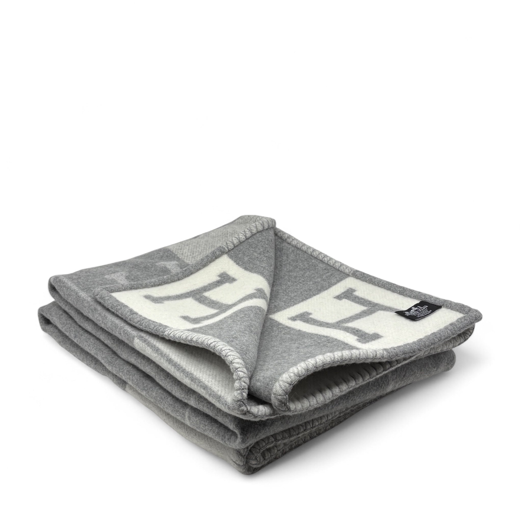 Hermes Gris Clair Avalon III Throw Blanket
