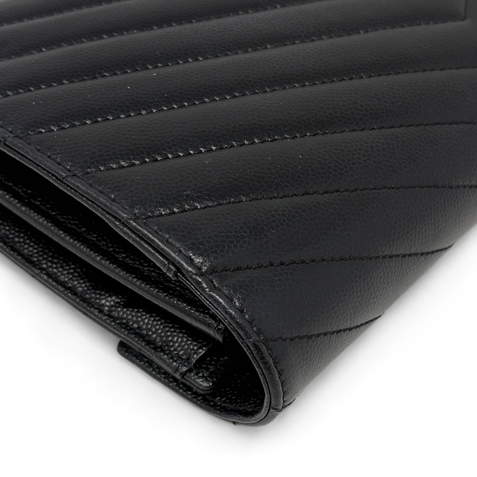 Saint Laurent Black Envelope Wallet On Chain