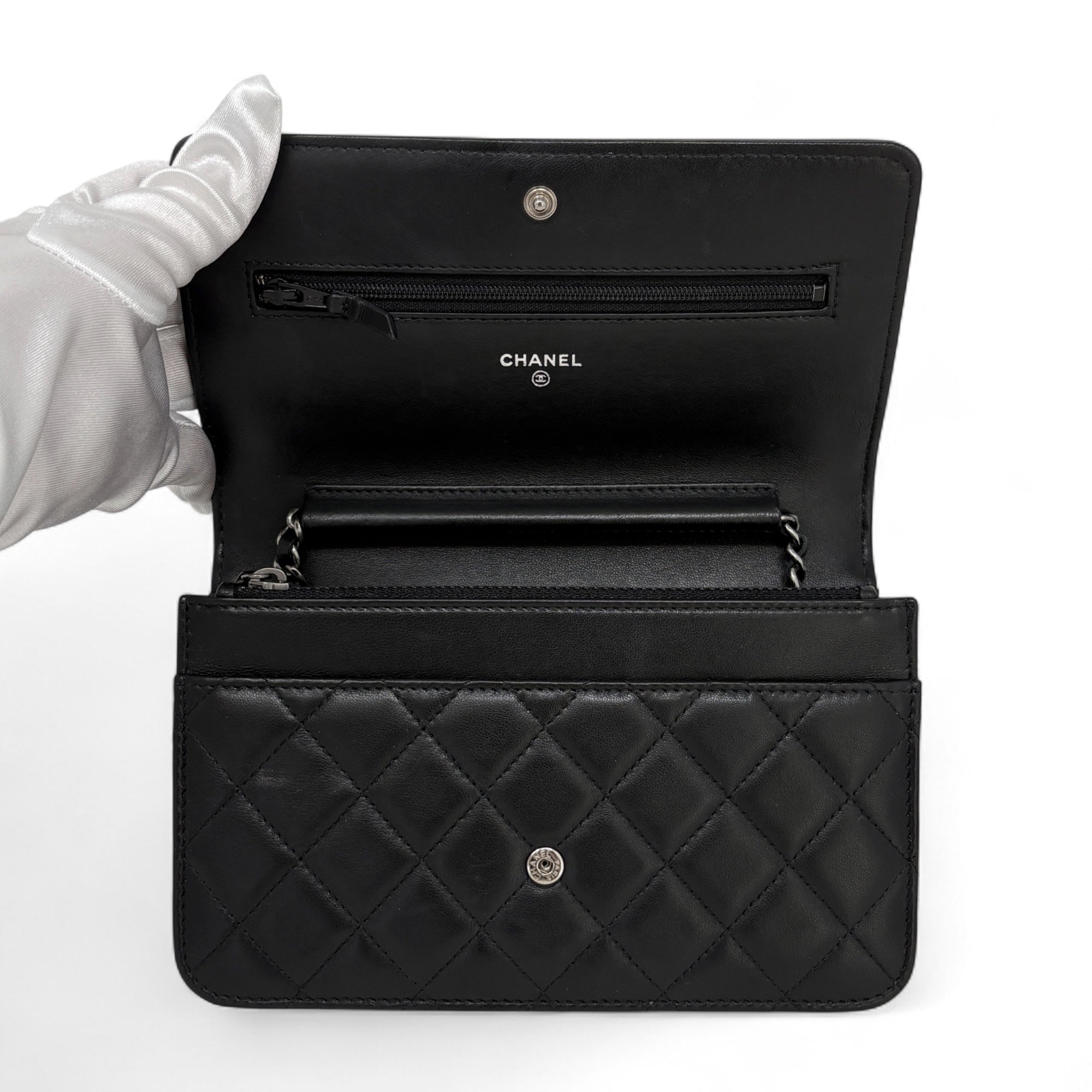 Chanel Black Boy Wallet on Chain