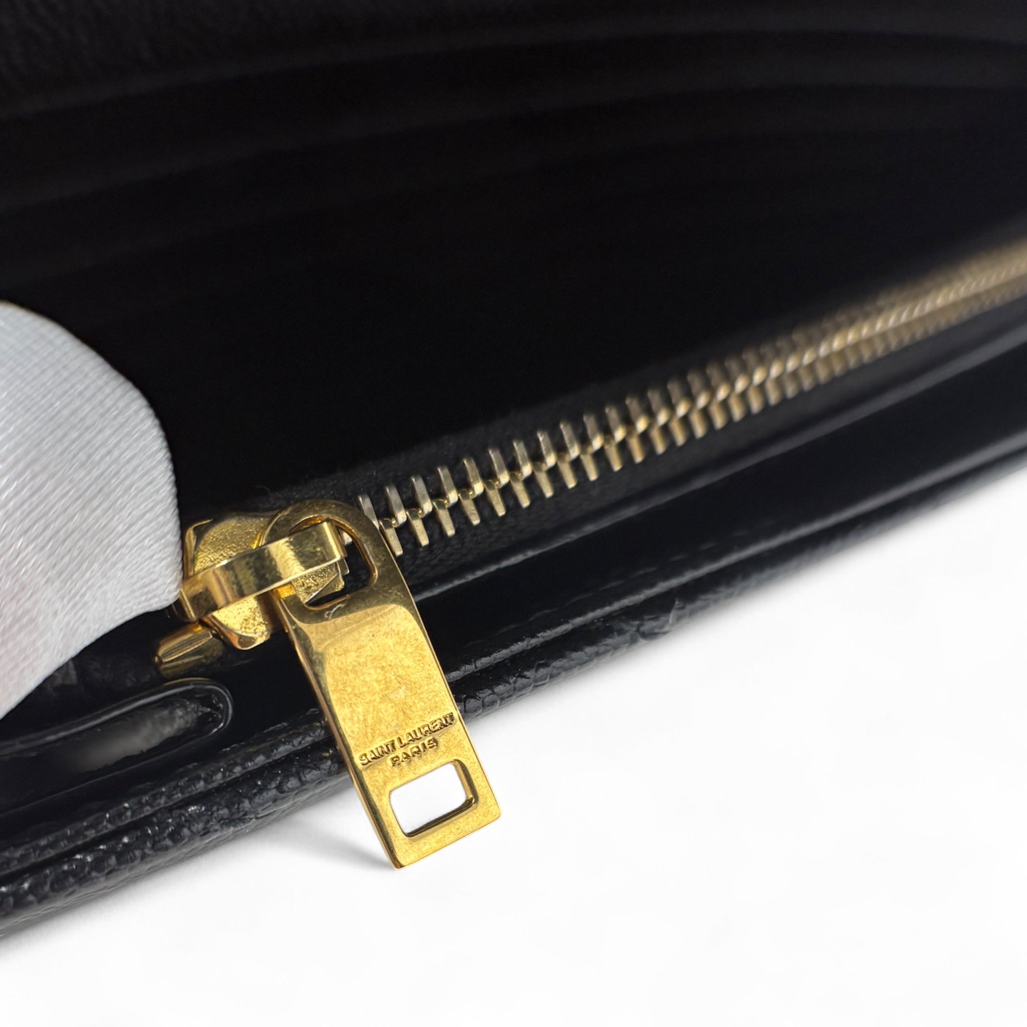 Saint Laurent Black Envelope Wallet On Chain