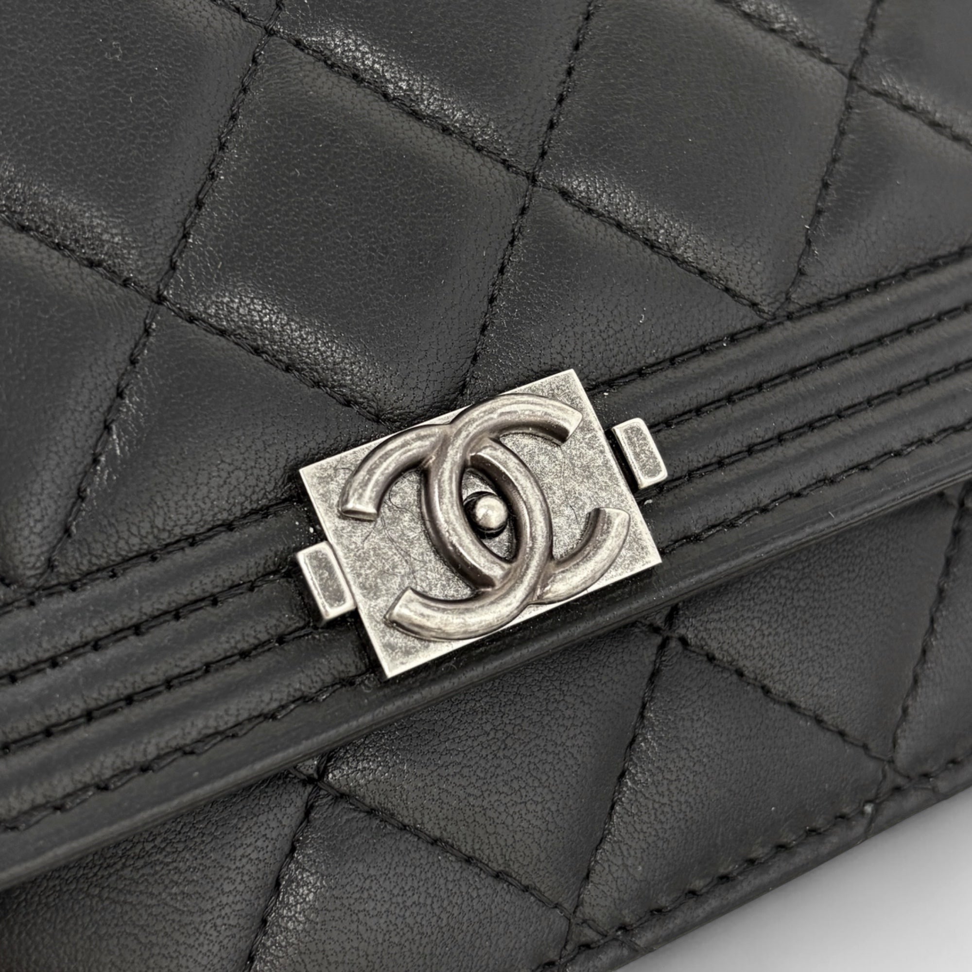 Chanel Black Boy Wallet on Chain