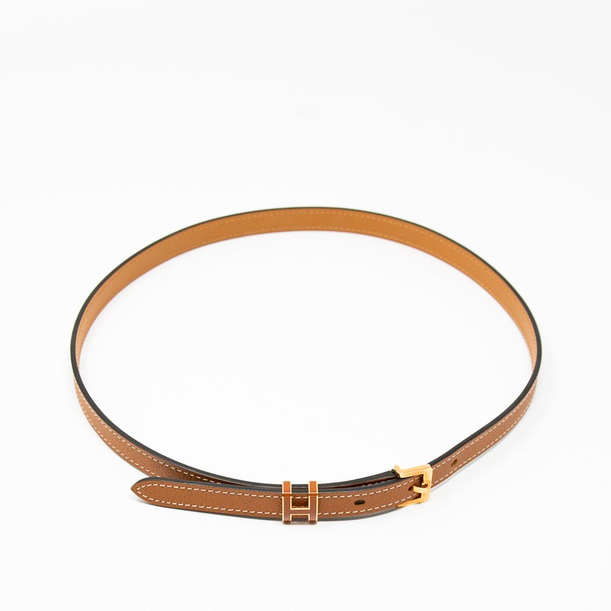 Hermes Gold Epsom Pop H Belt 70
