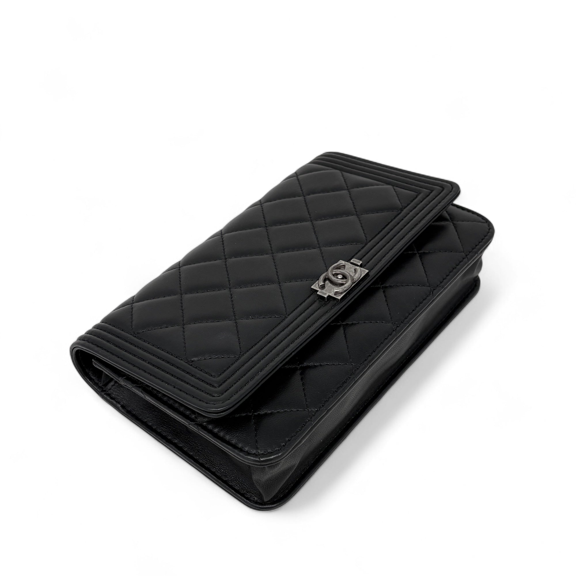 Chanel Black Boy Wallet on Chain