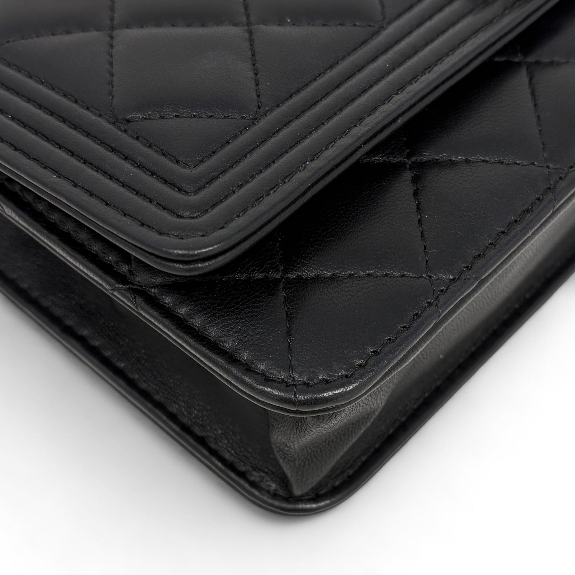 Chanel Black Boy Wallet on Chain