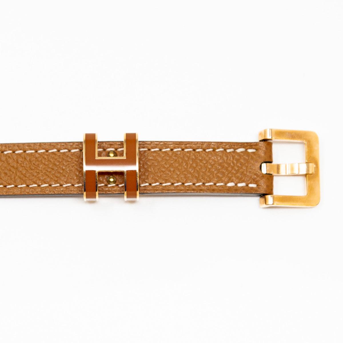 Hermes Gold Epsom Pop H Belt 70