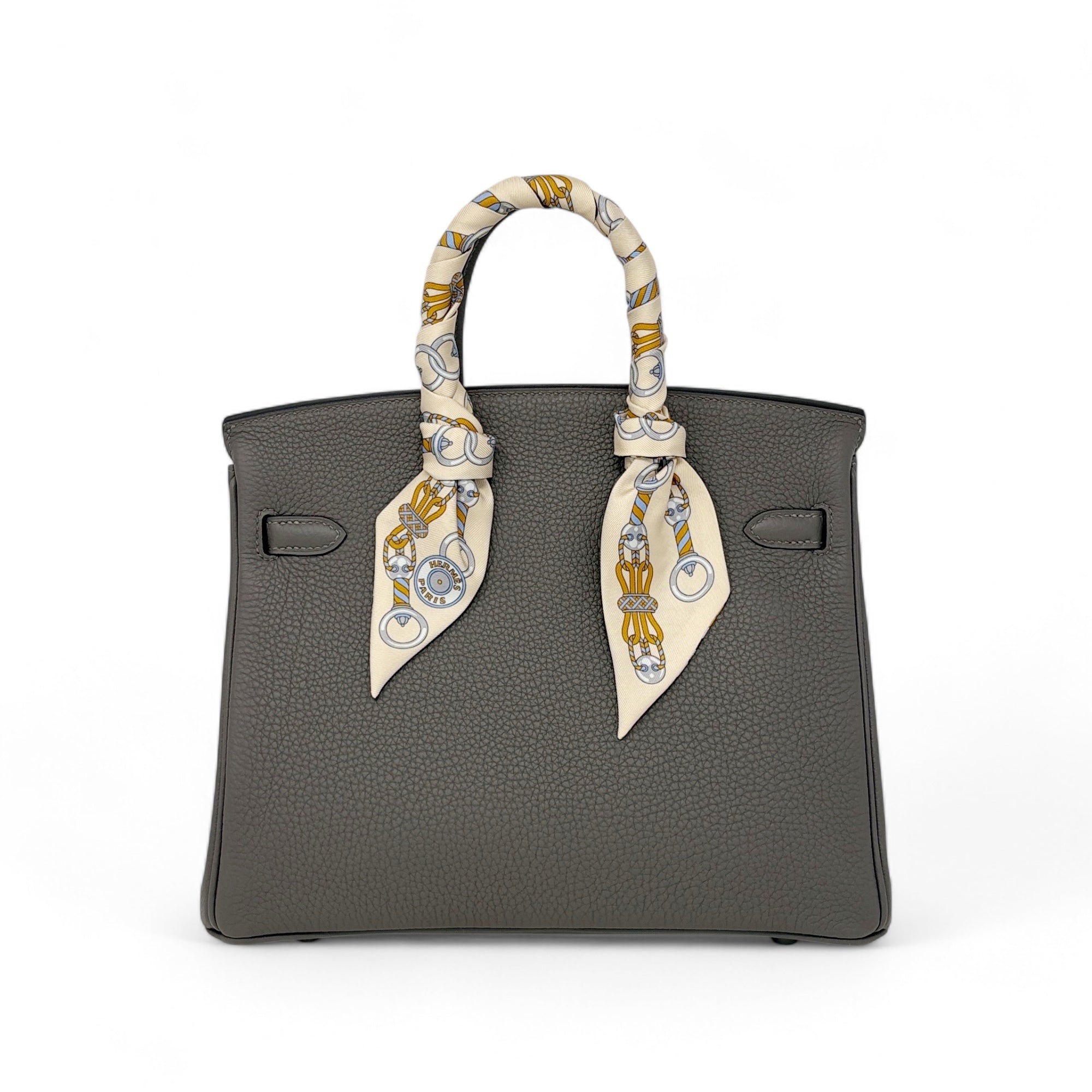 Hermes Gris Meyer Togo Birkin 25