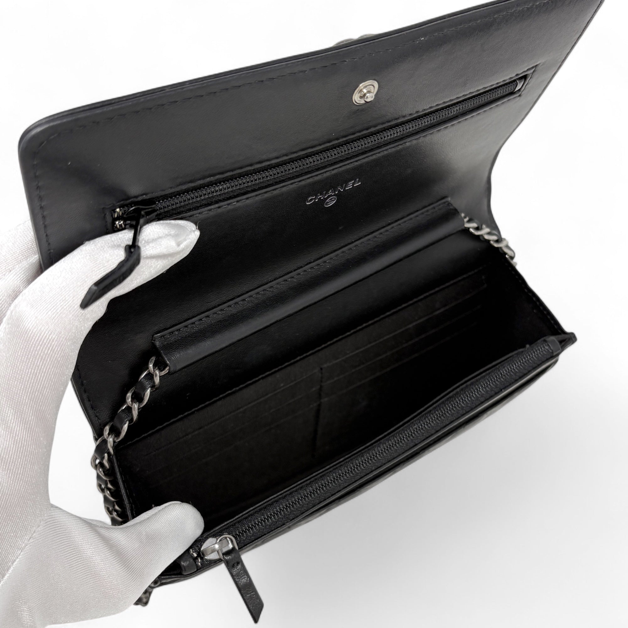 Chanel Black Boy Wallet on Chain
