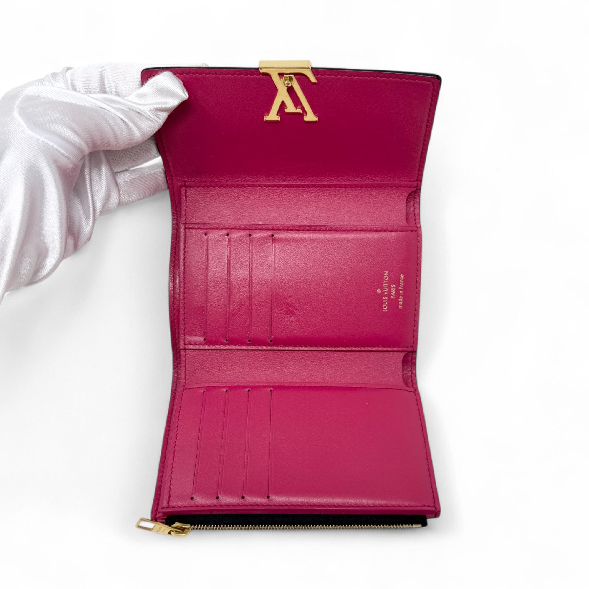 Louis Vuitton Black Capucines Compact Wallet