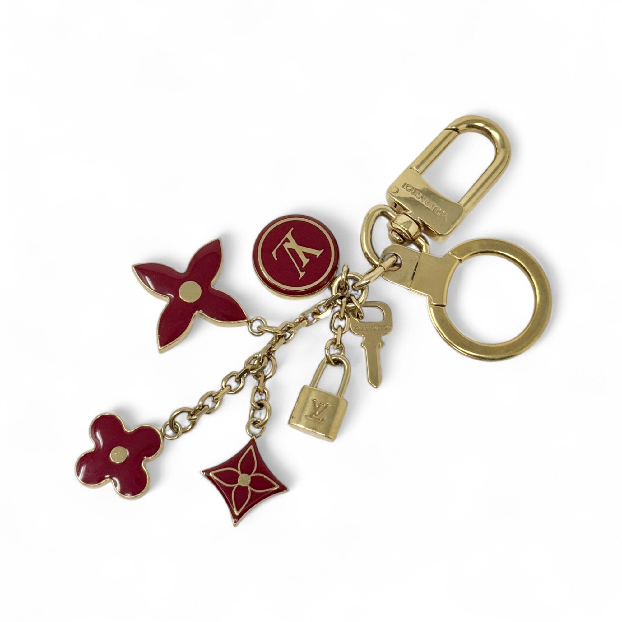 Louis Vuitton Red Pastilles Cles Key Chain