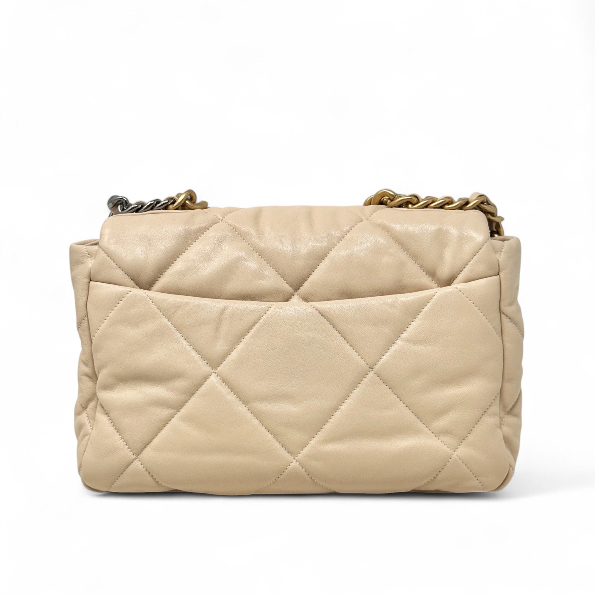 Chanel 19 Beige Medium Flap
