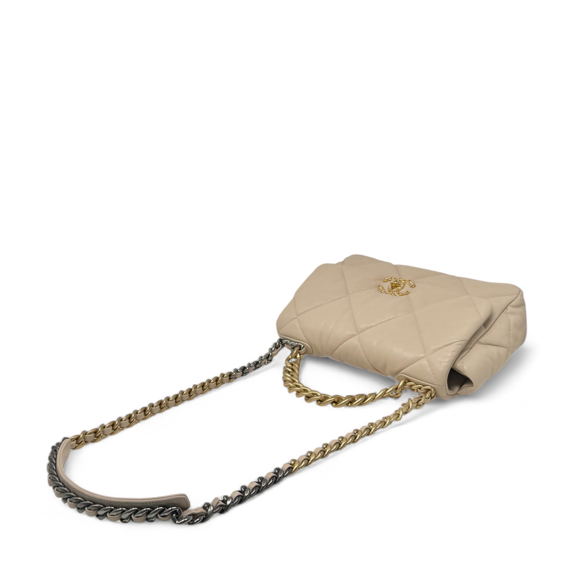 Chanel 19 Beige Medium Flap