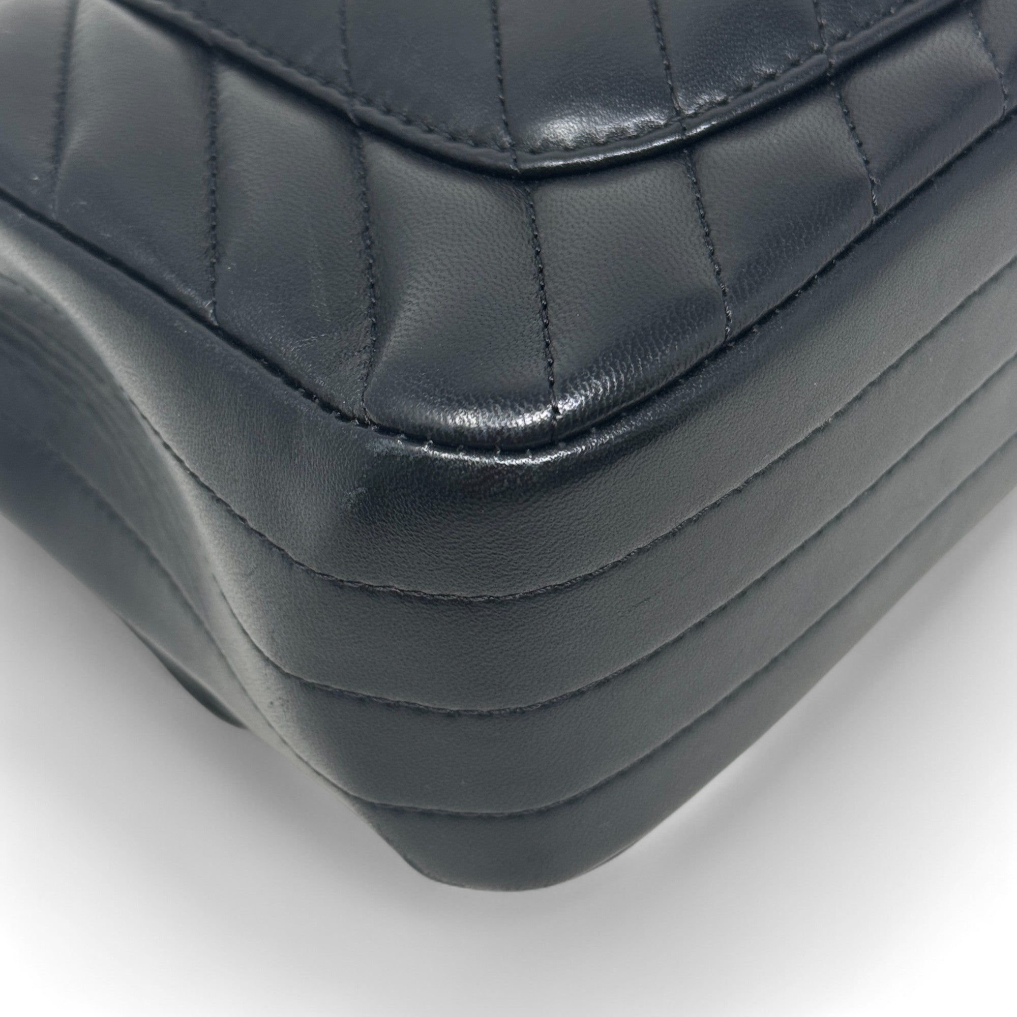 Chanel Black Chevron Mini Classic Flap