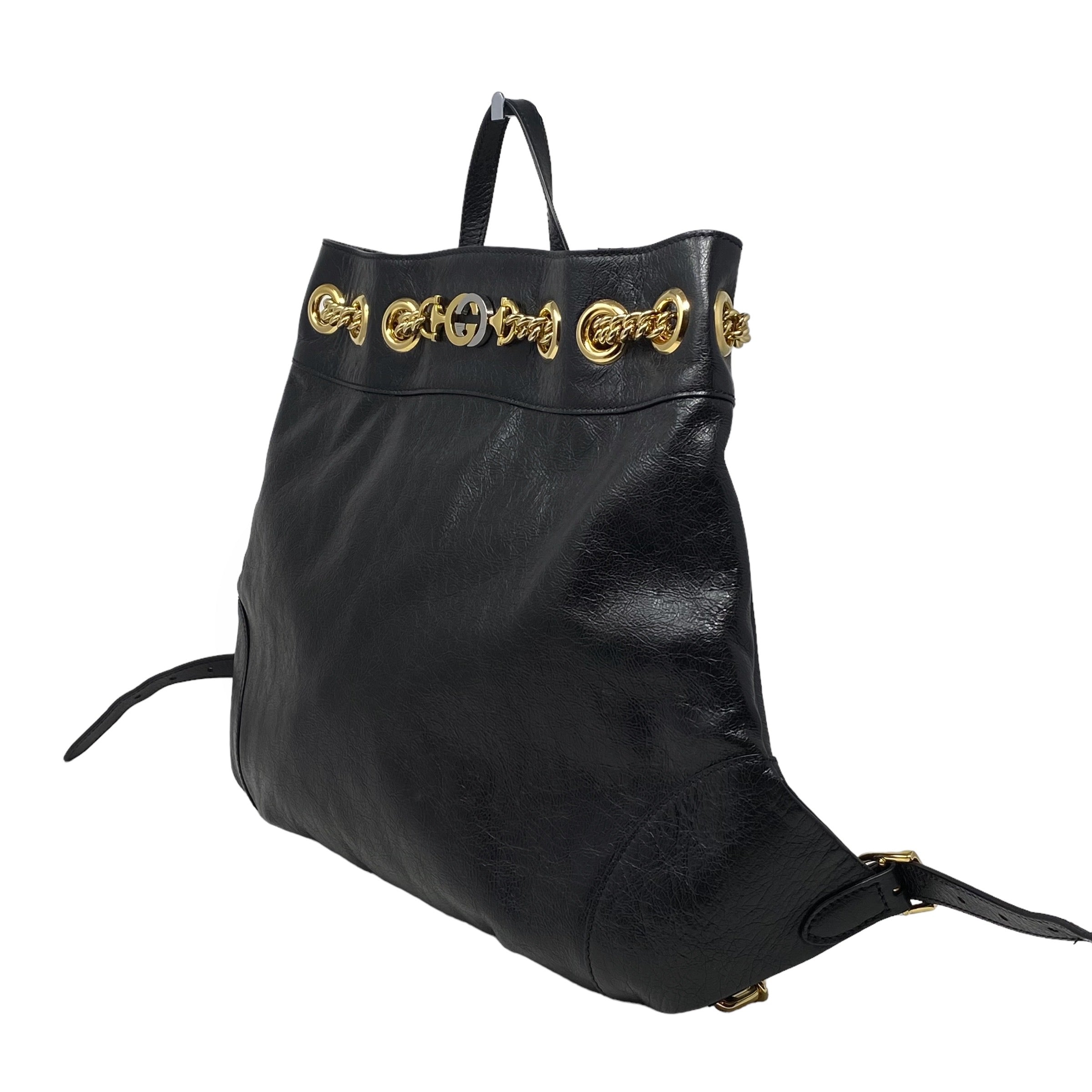 Gucci Black Calfskin Zumi Backpack