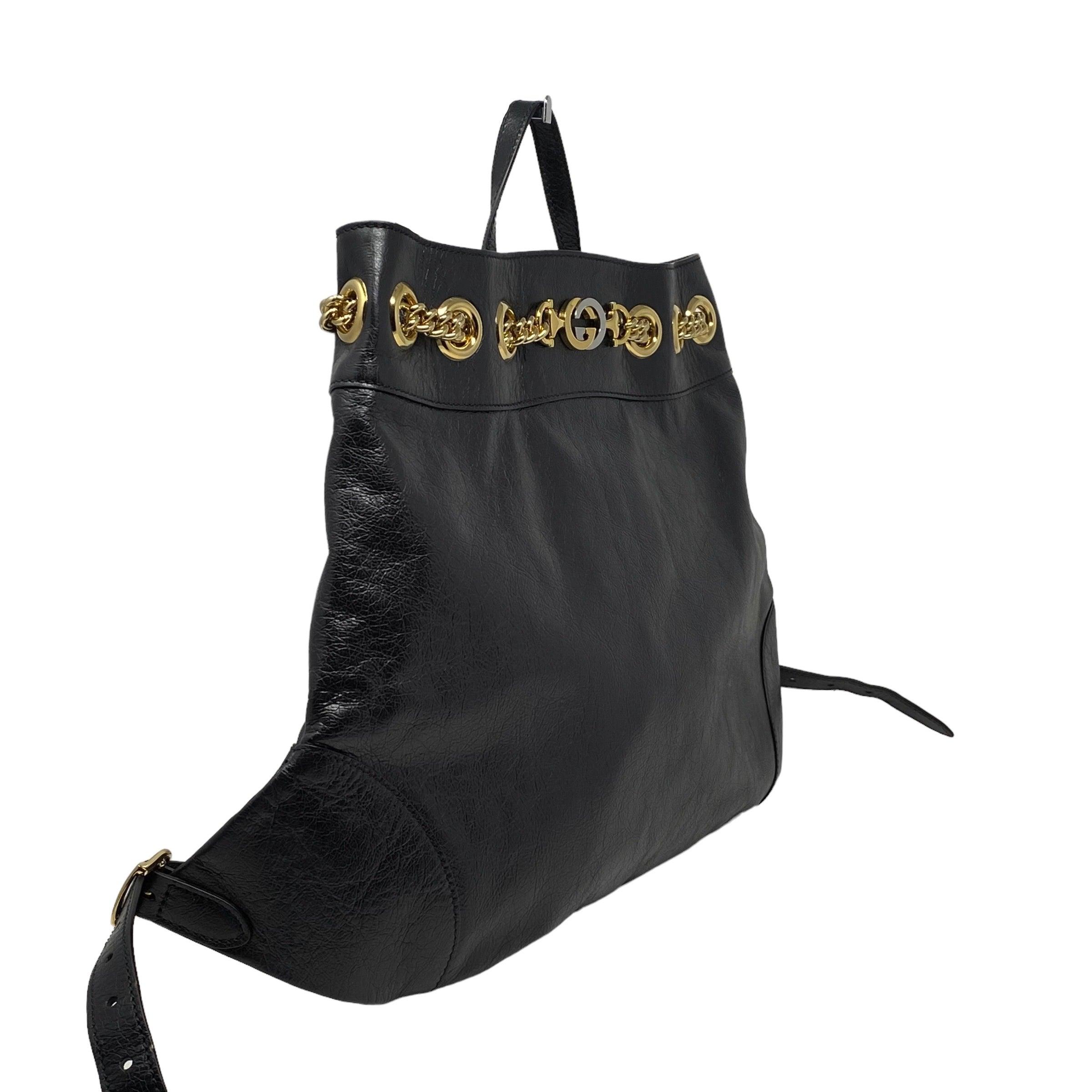 Gucci Black Calfskin Zumi Backpack