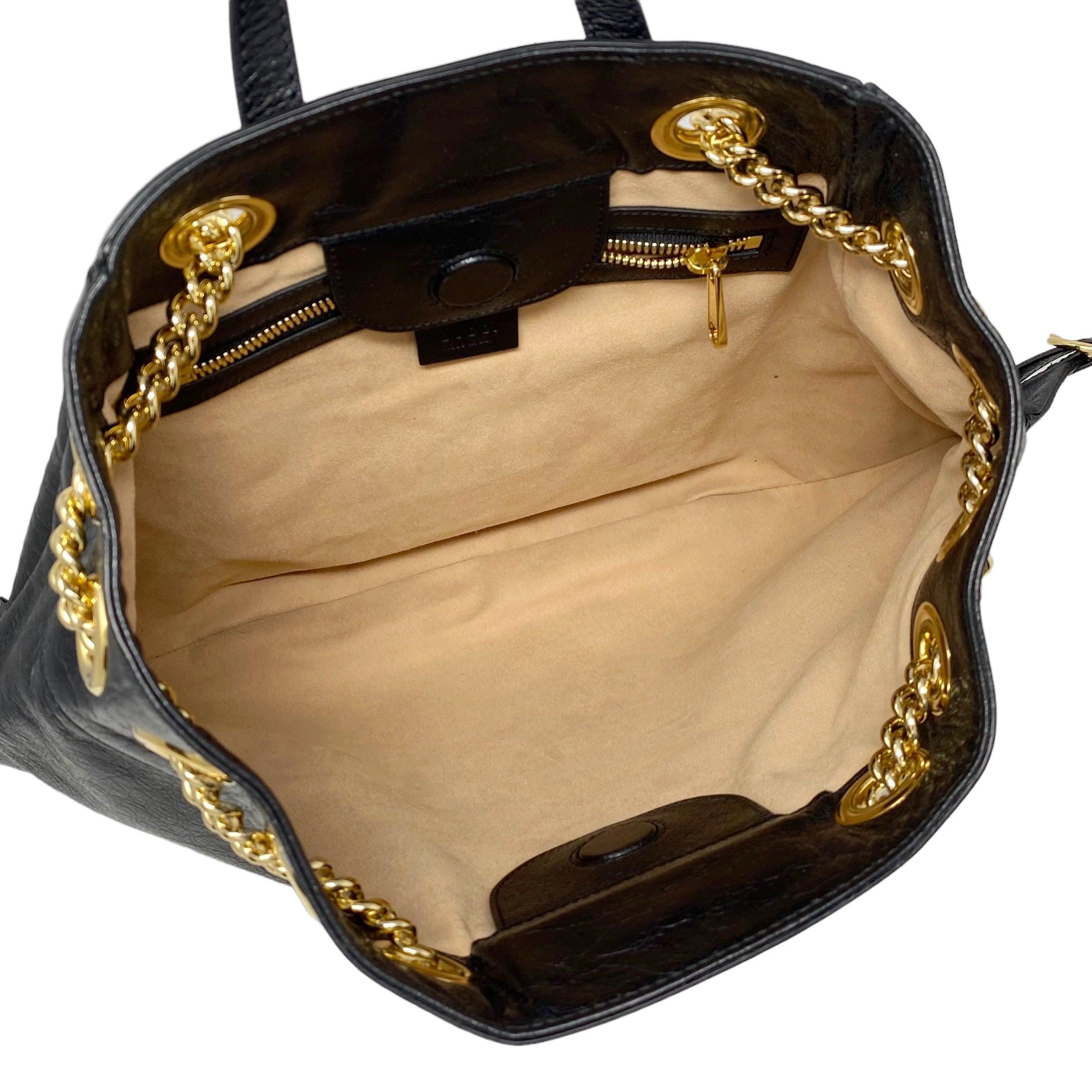 Gucci Black Calfskin Zumi Backpack
