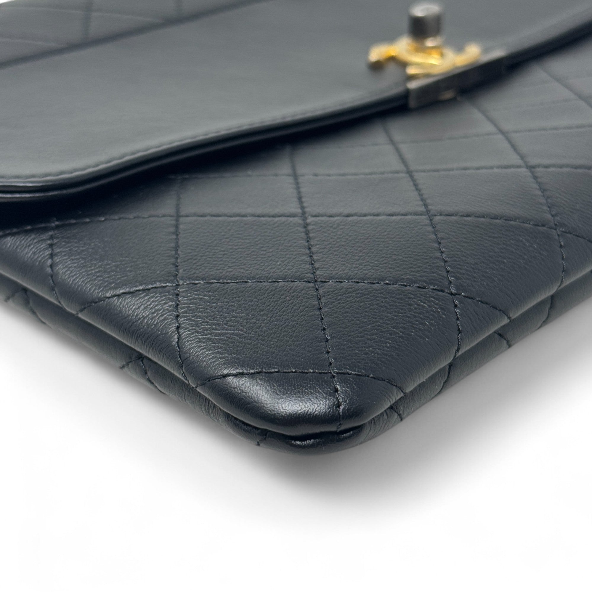 Chanel Black Sleek And Chic Clutch