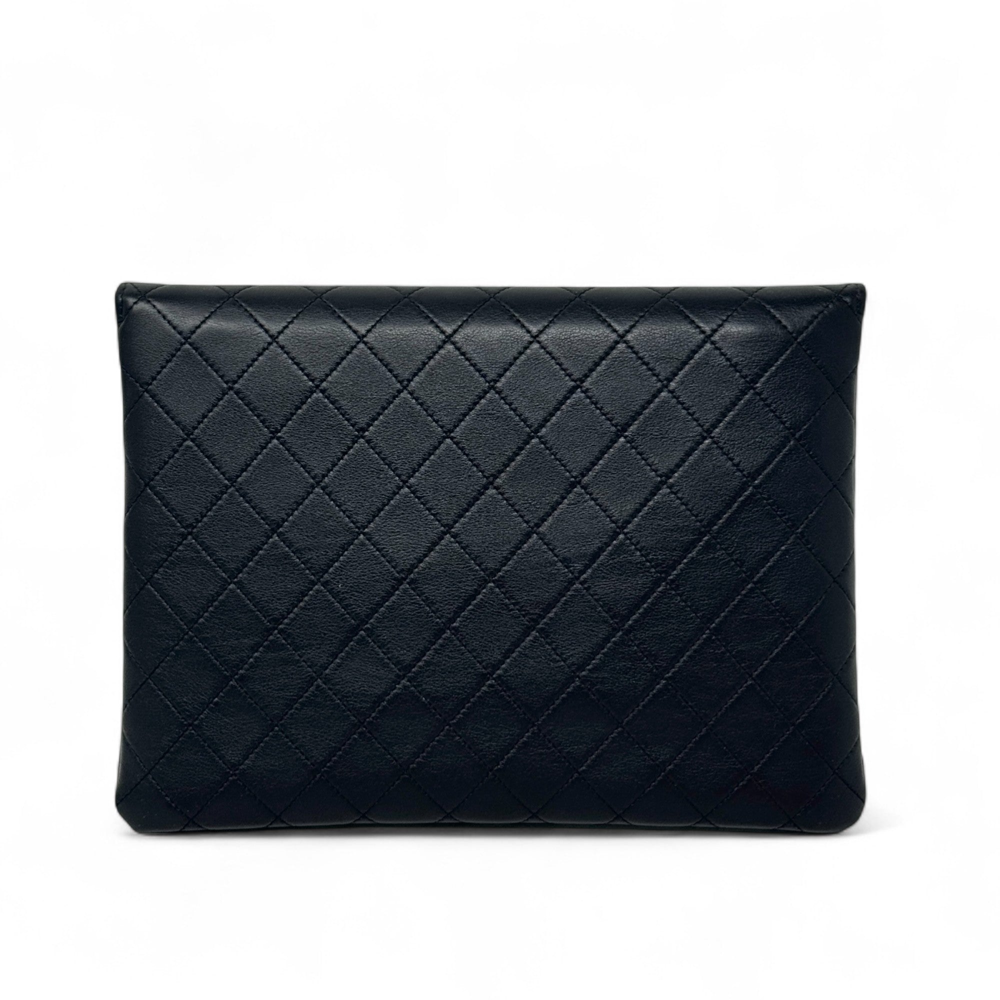 Chanel Black Sleek And Chic Clutch