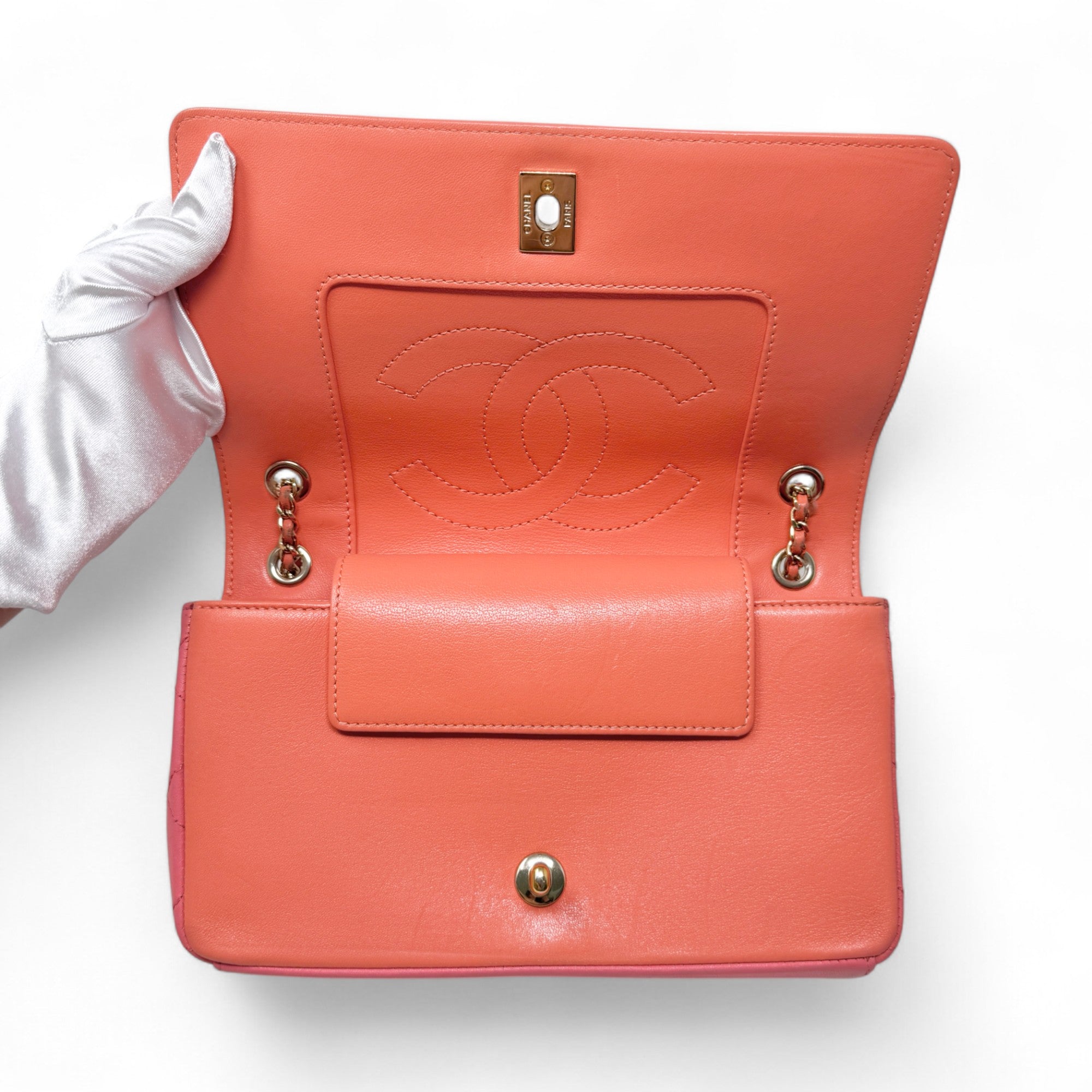Chanel Orange Medium Mademoiselle Flap