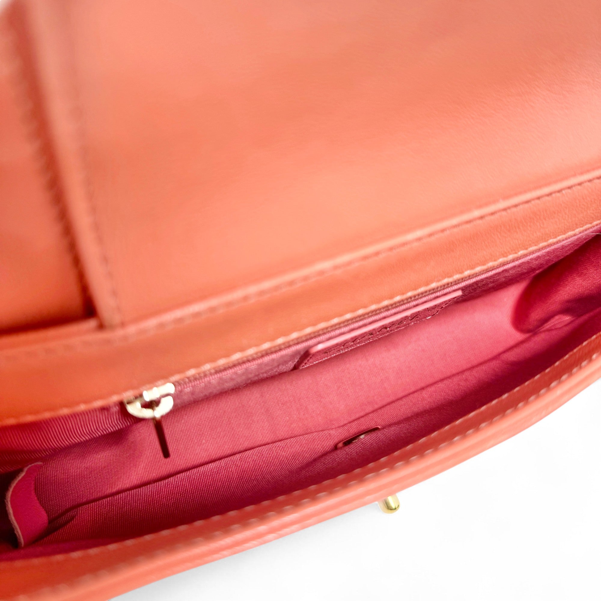 Chanel Orange Medium Mademoiselle Flap