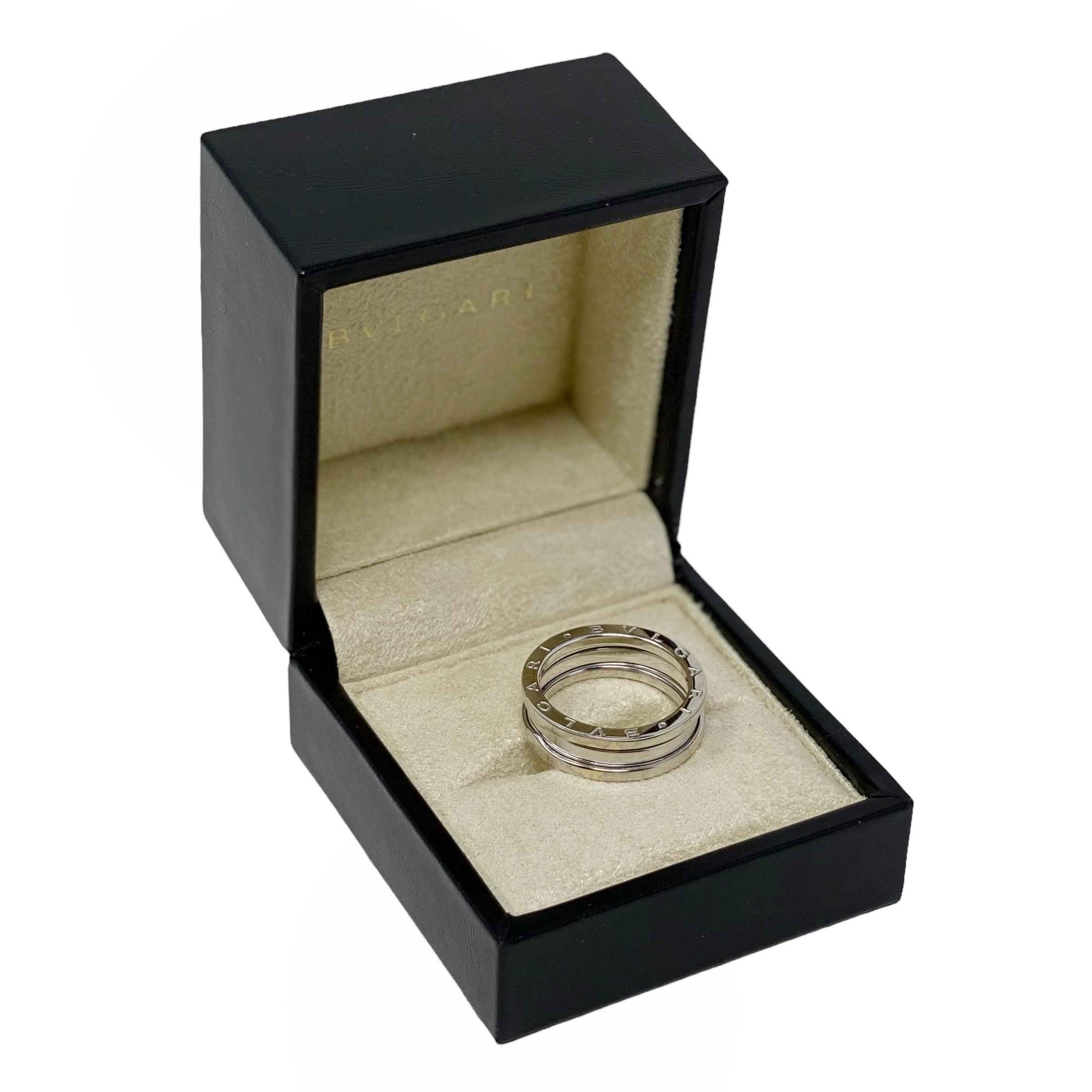 Bvlgari 18k White Gold B.zero1 Ring 60